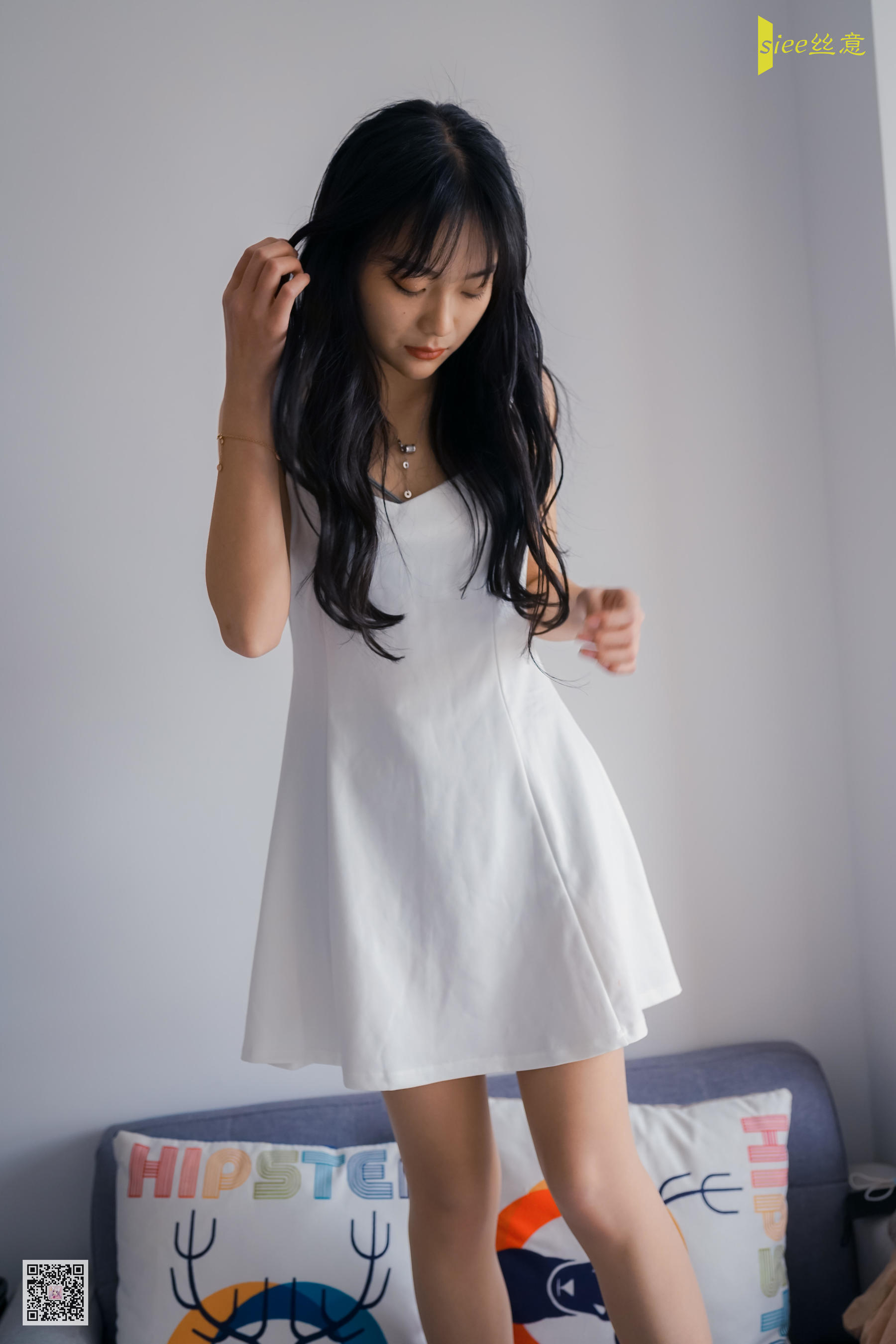 [丝意SIEE] No.469 筠筠 白色连衣裙