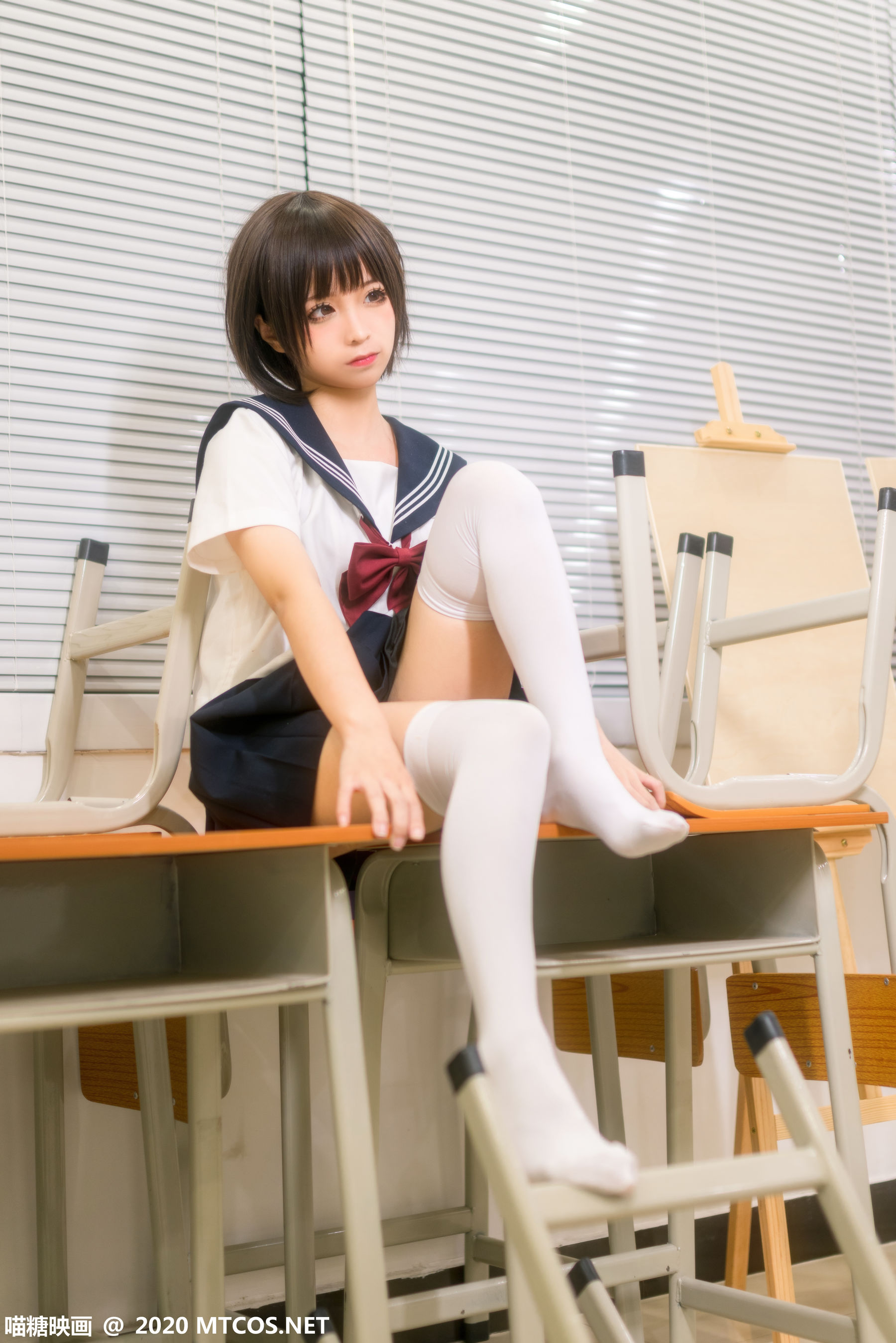 [喵糖映画] JKL.020 蠢沫沫 课室JK制服