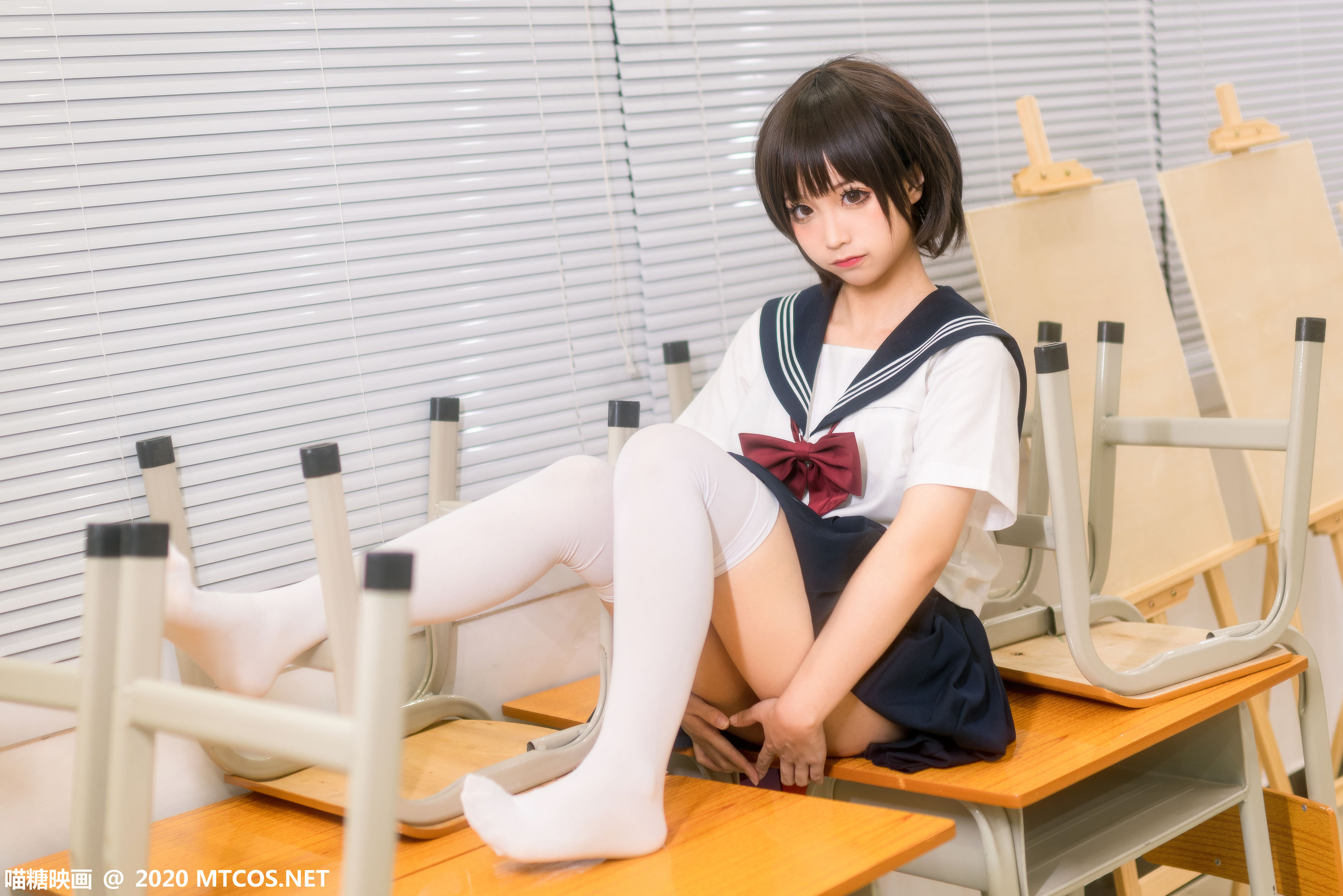 [喵糖映画] JKL.020 蠢沫沫 课室JK制服