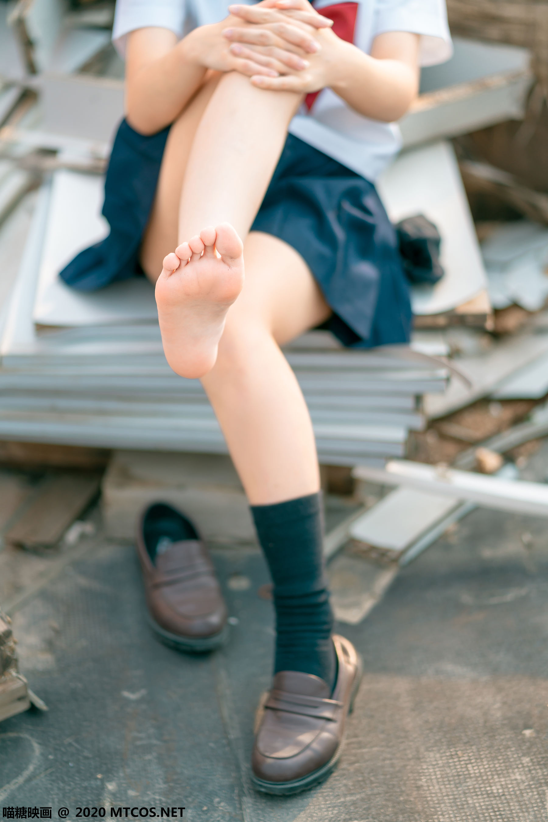 [喵糖映画] JKL.021 蠢沫沫 天台JK制服