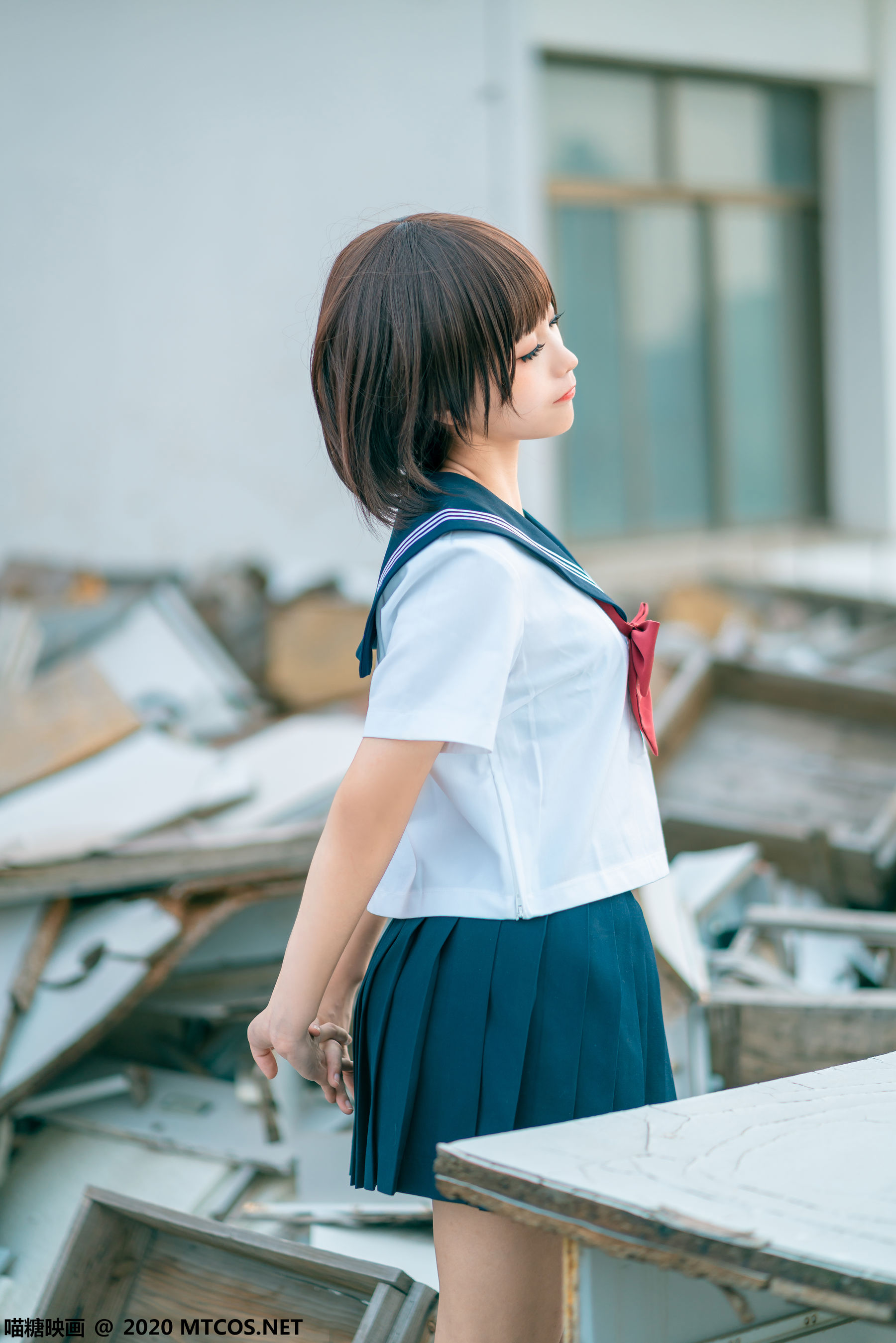 [喵糖映画] JKL.021 蠢沫沫 天台JK制服