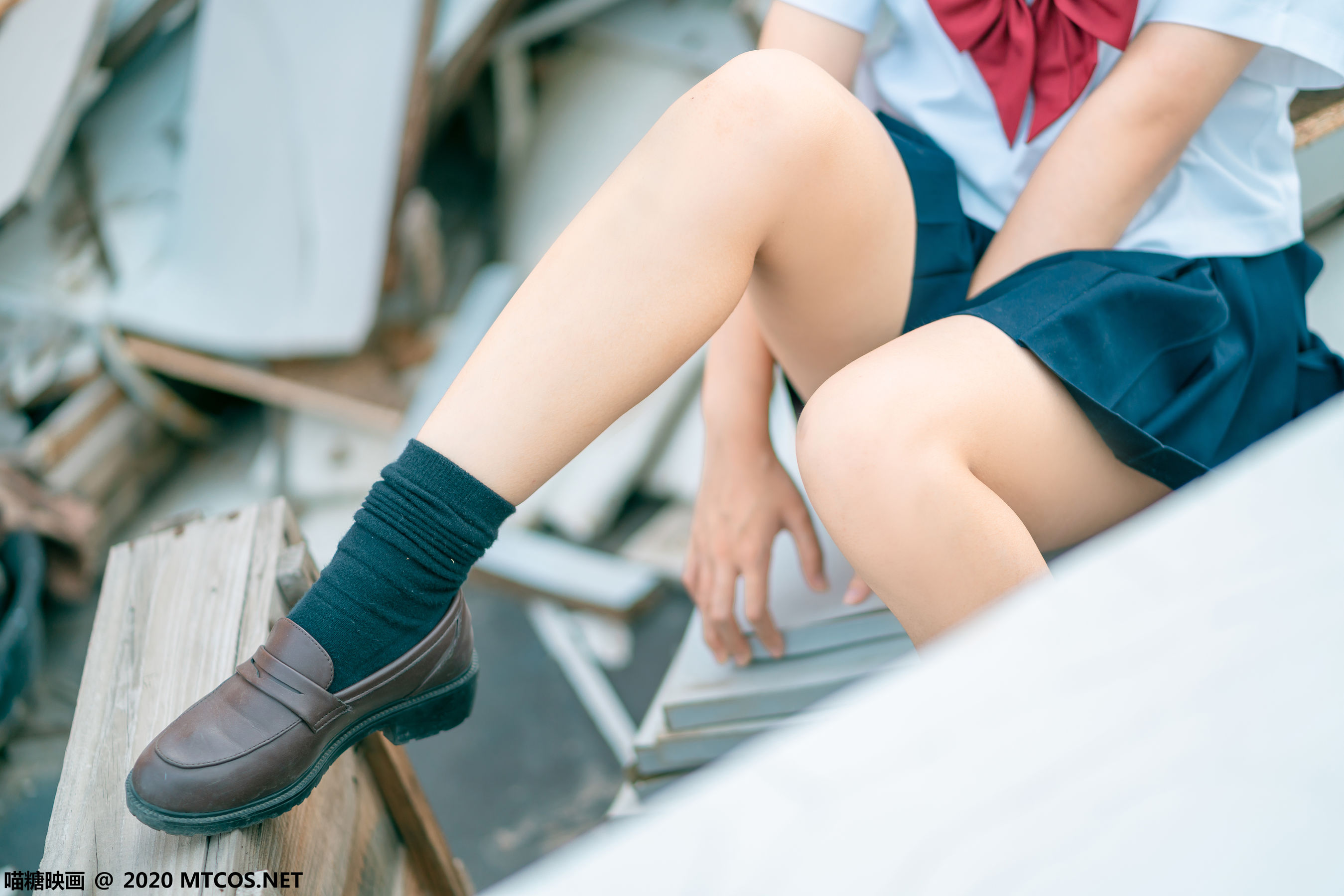 [喵糖映画] JKL.021 蠢沫沫 天台JK制服
