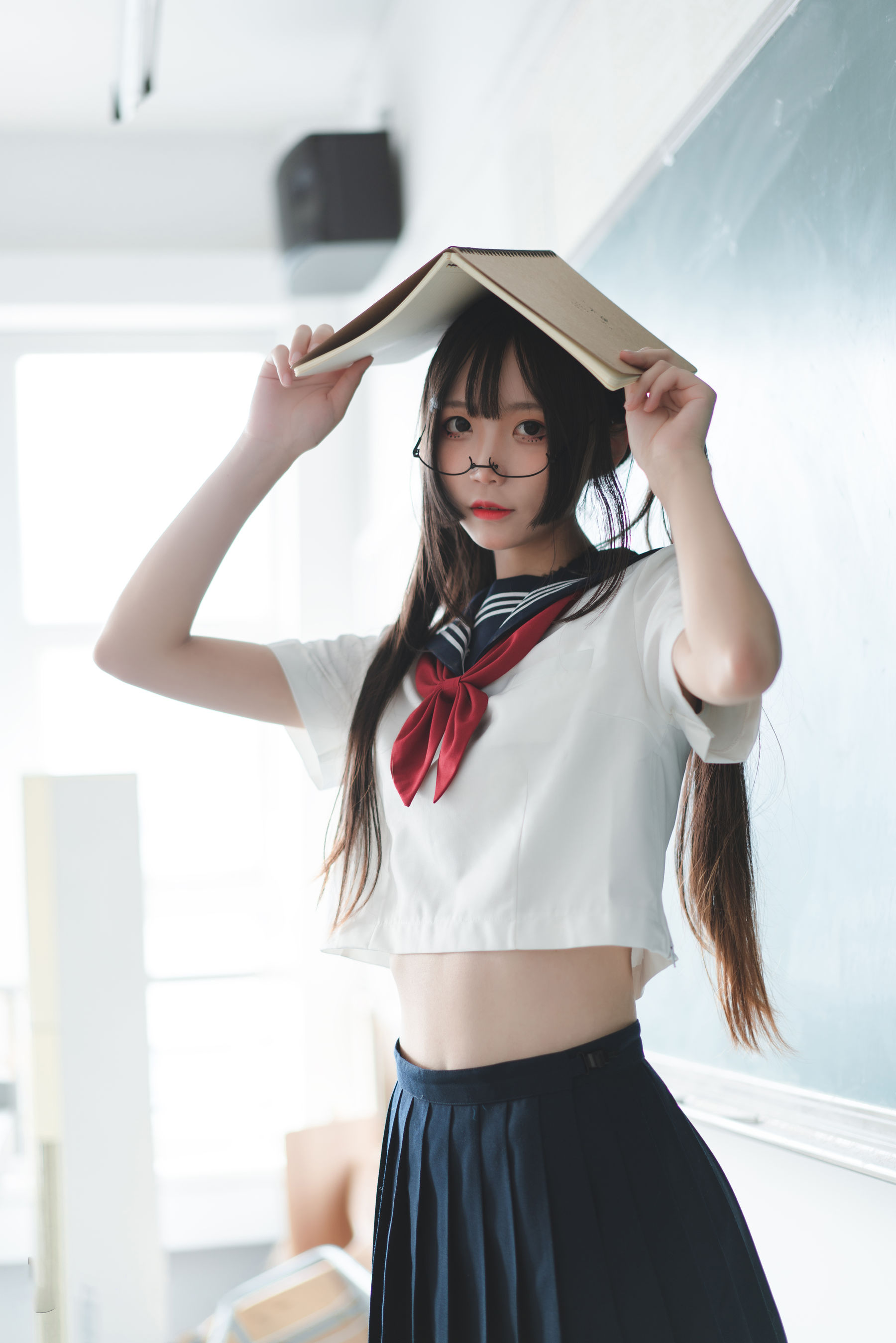 [喵糖映画] JKL.022 五更百鬼 教室JK制服