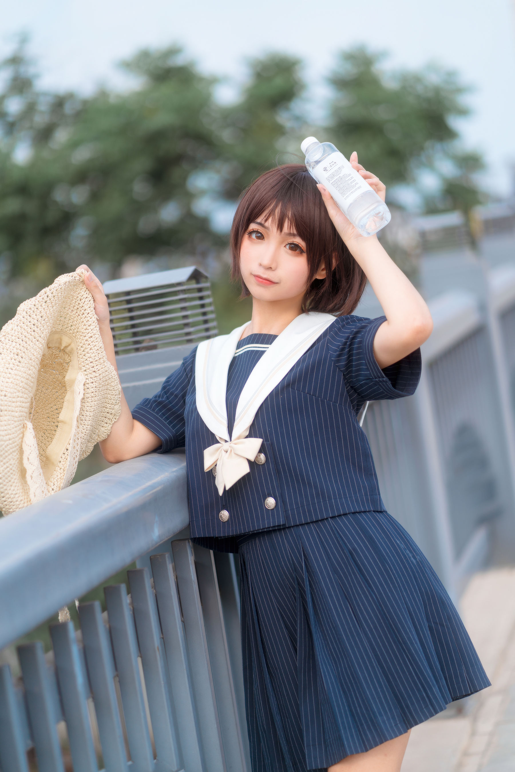 [喵糖映画] JKL.024  桜桃喵  深蓝JK制服