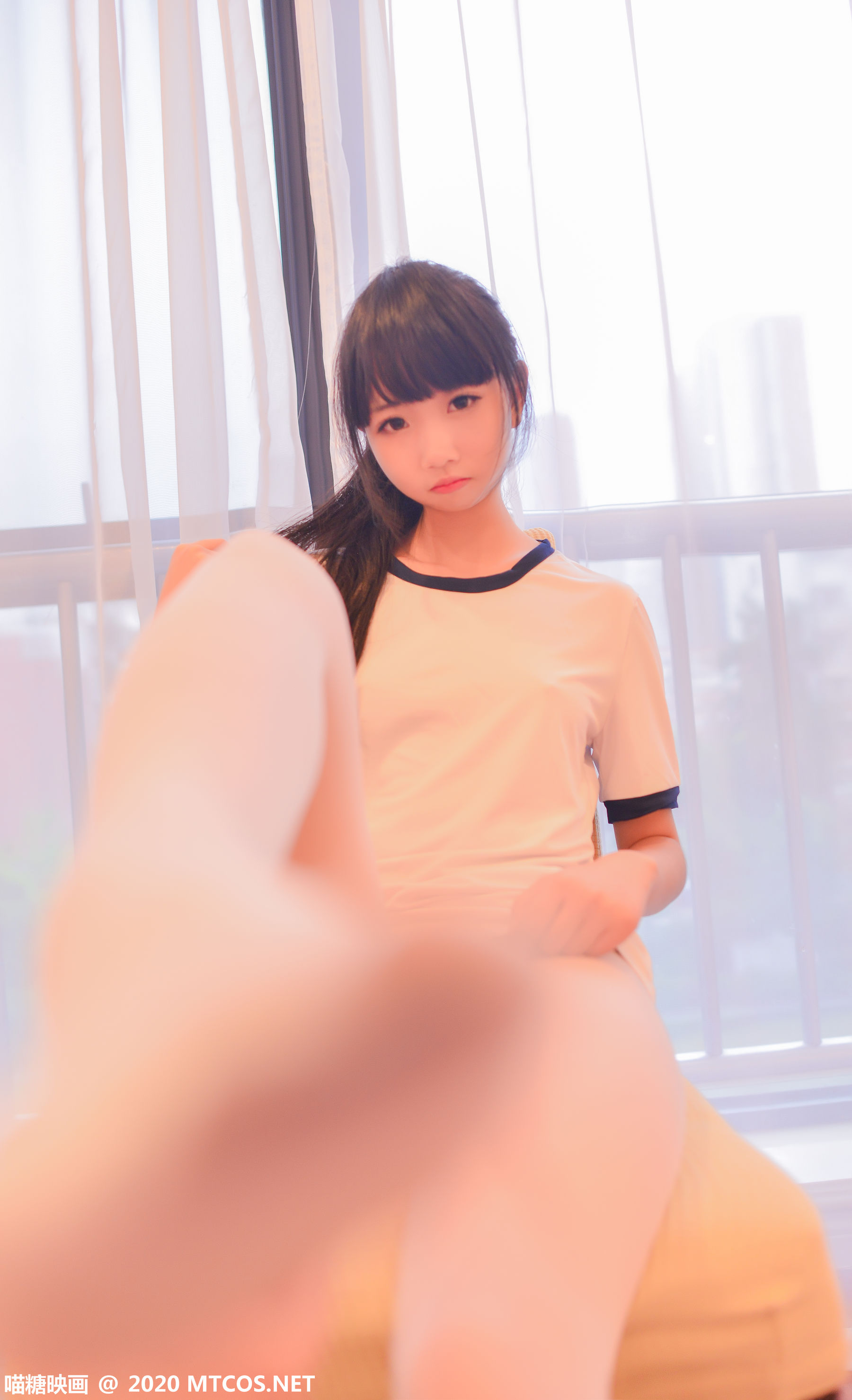 [喵糖映画] VOL.286 雪琪 白色体操服