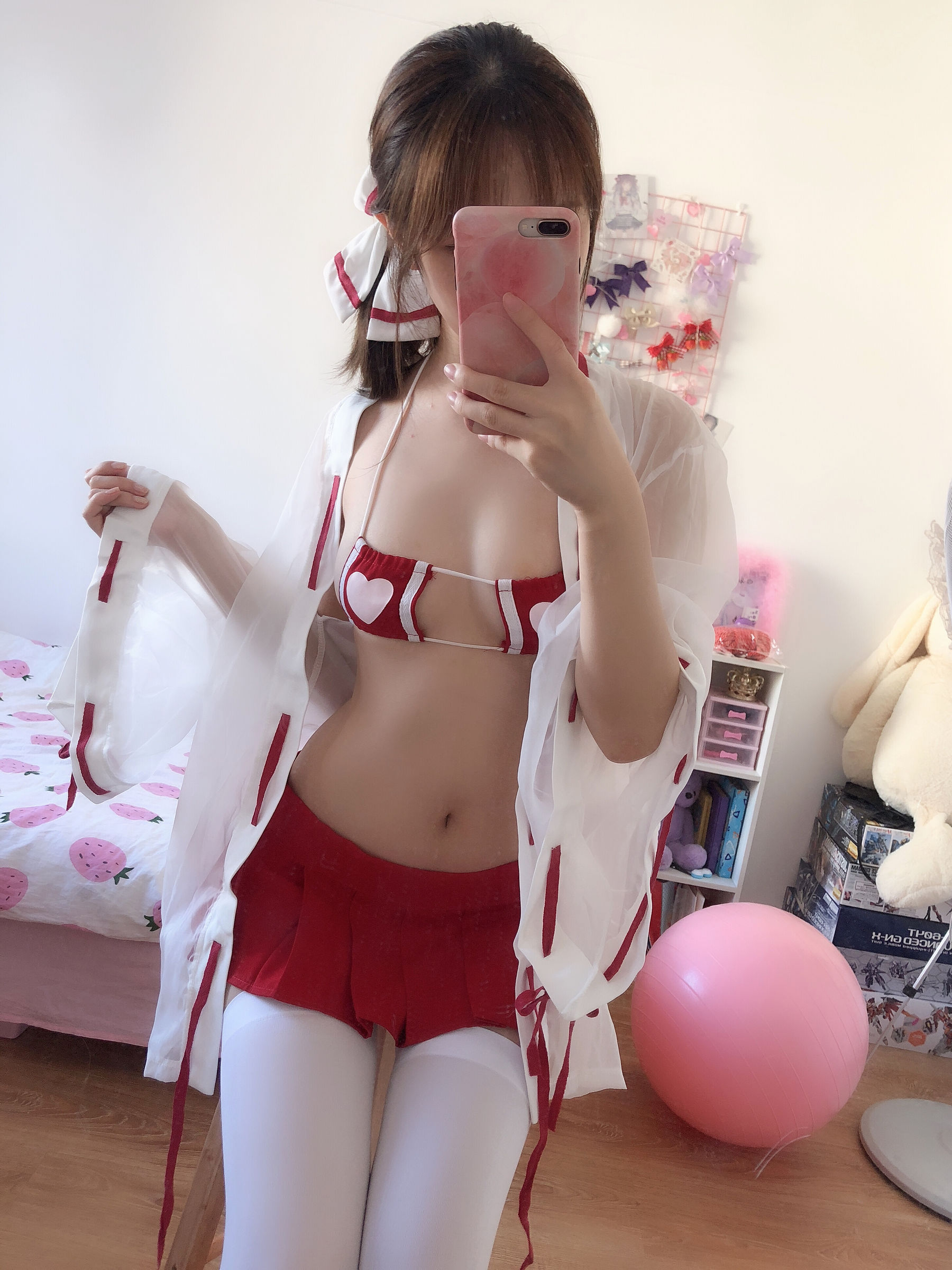 [Cosplay写真] 动漫博主雯妹 - 自拍本（1号本）巫女