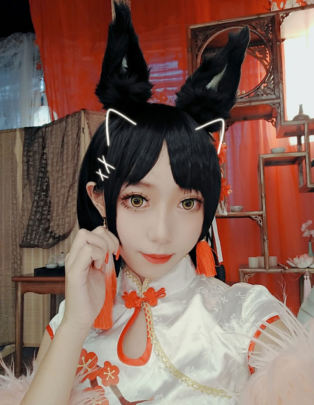 [Cosplay写真] 动漫博主Money冷冷 - 高雄红旗袍