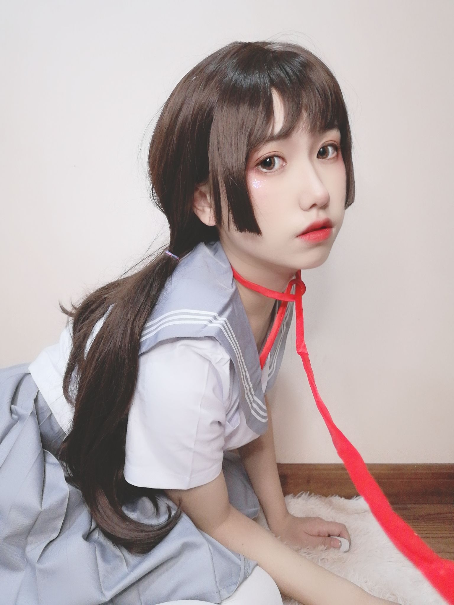 [Cosplay写真] 芋圆侑子SJ_ - 白丝jk