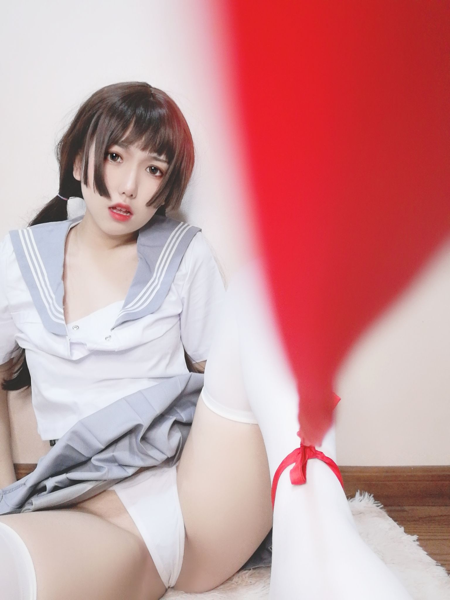 [Cosplay写真] 芋圆侑子SJ_ - 白丝jk