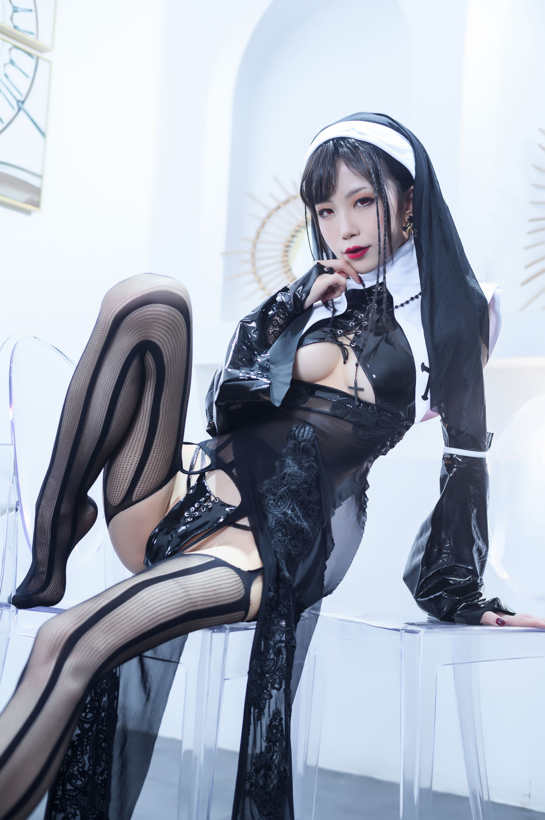 [Cosplay写真] 动漫博主水淼aqua - 修女