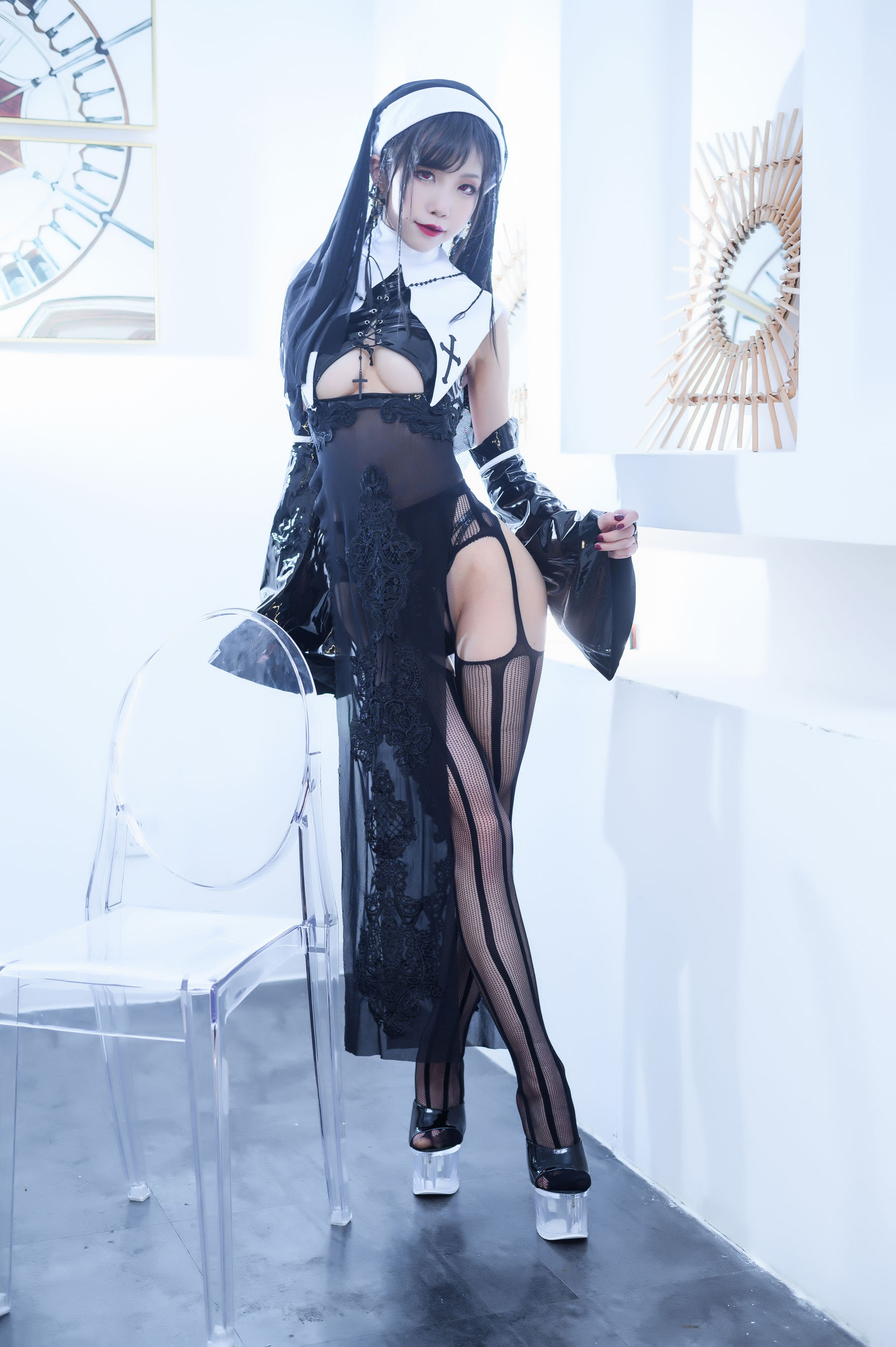 [Cosplay写真] 动漫博主水淼aqua - 修女