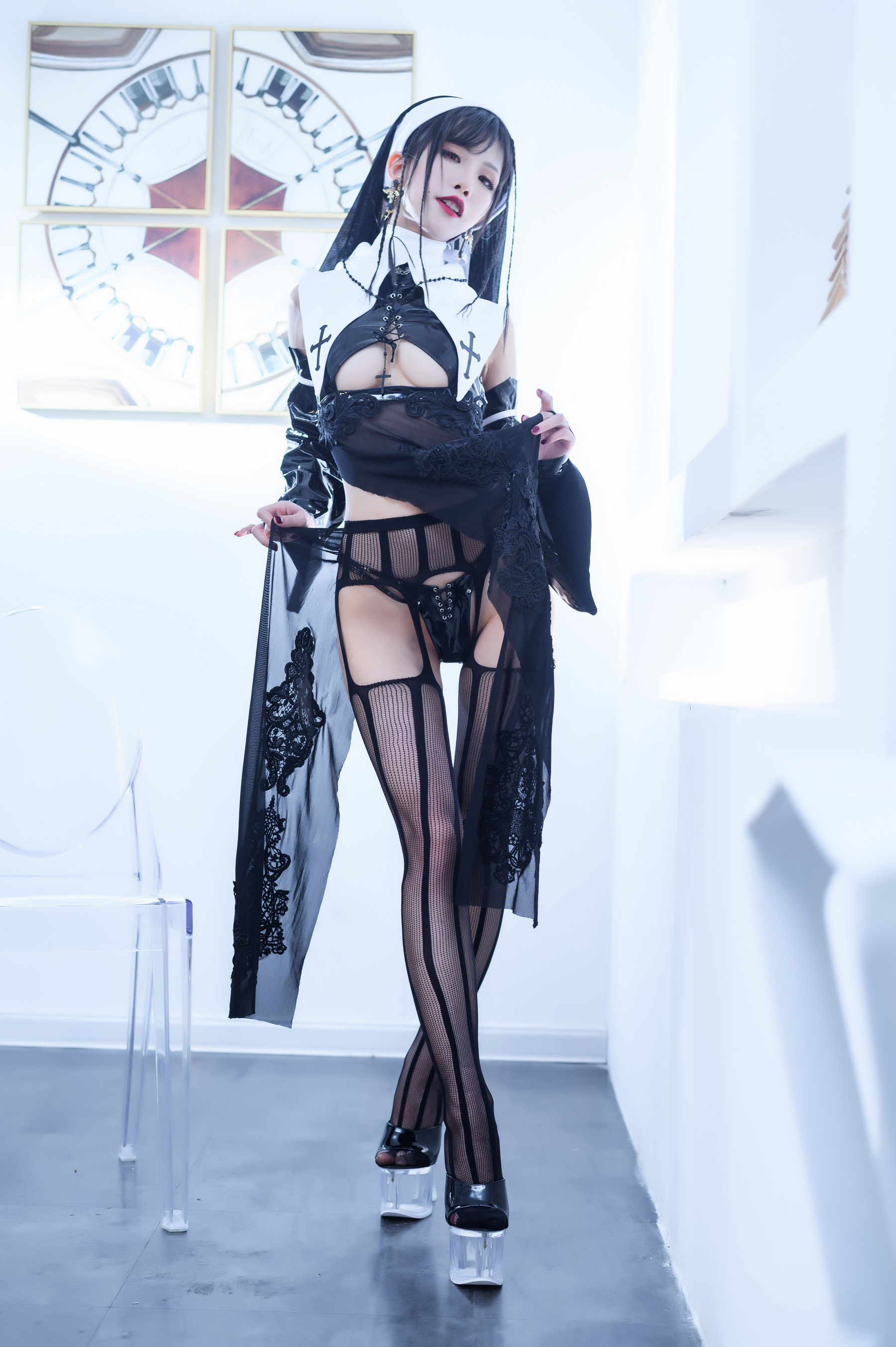 [Cosplay写真] 动漫博主水淼aqua - 修女