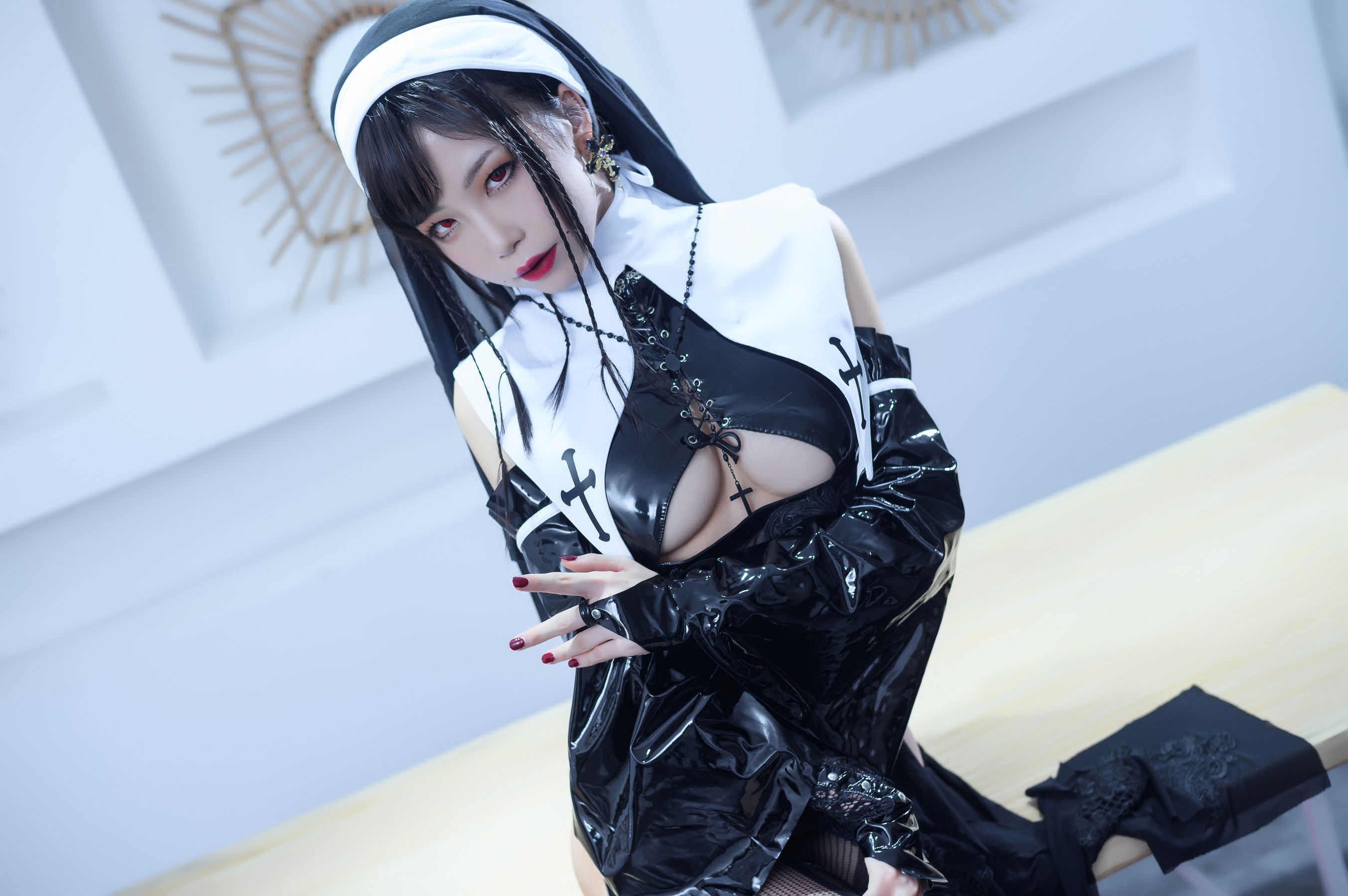 [Cosplay写真] 动漫博主水淼aqua - 修女