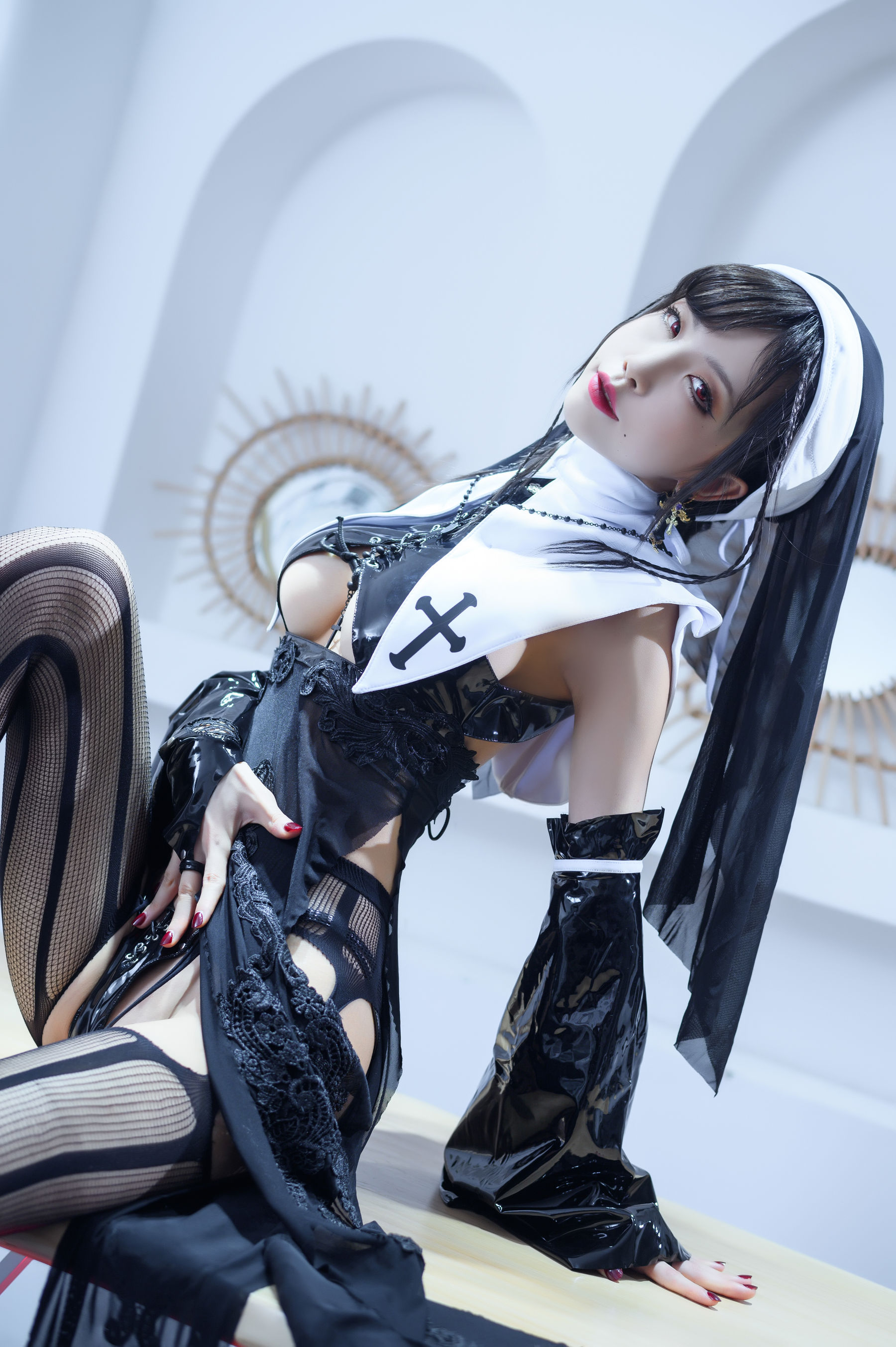 [Cosplay写真] 动漫博主水淼aqua - 修女