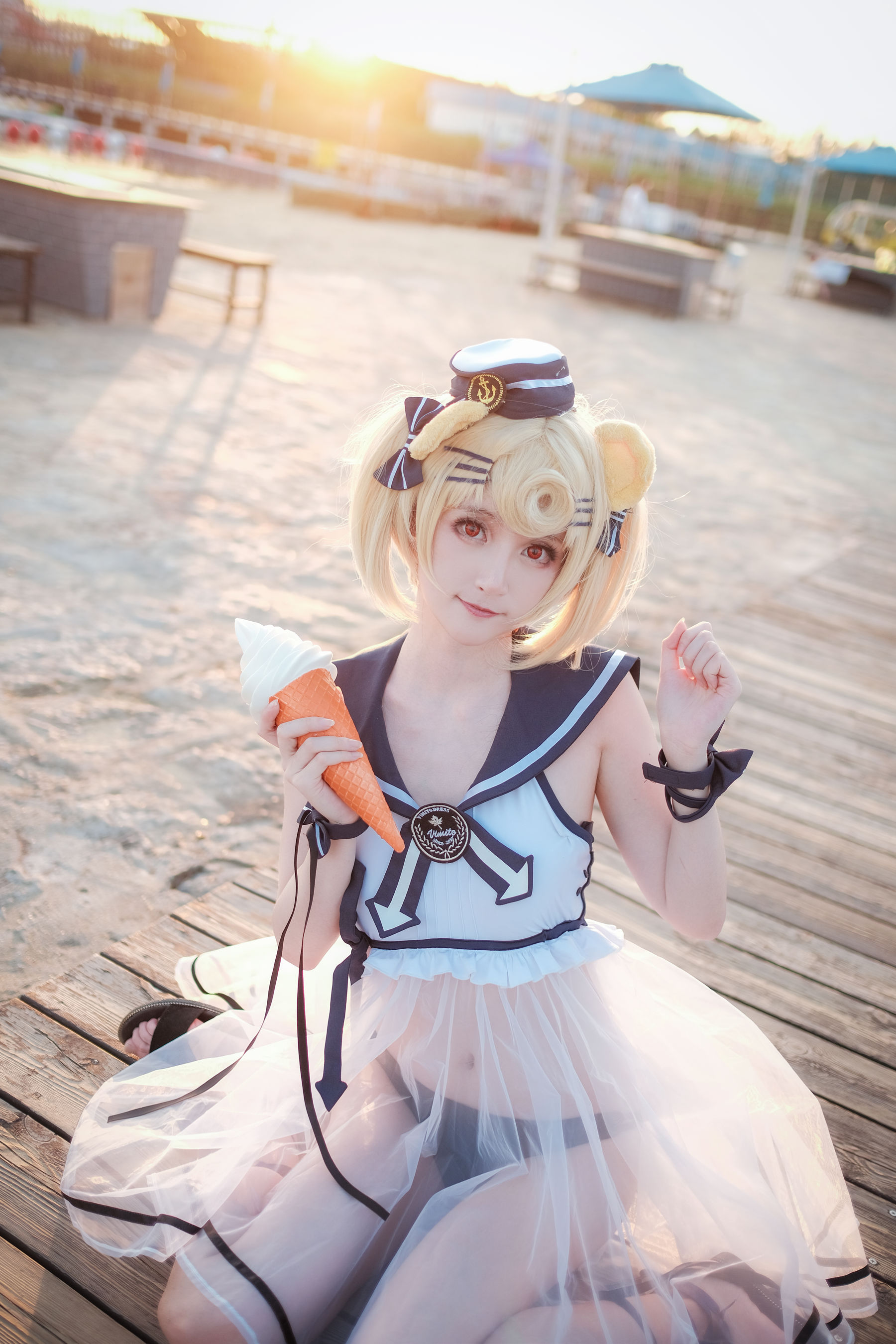 [Cosplay写真] 萌宠博主yui金鱼 - 古米泳装