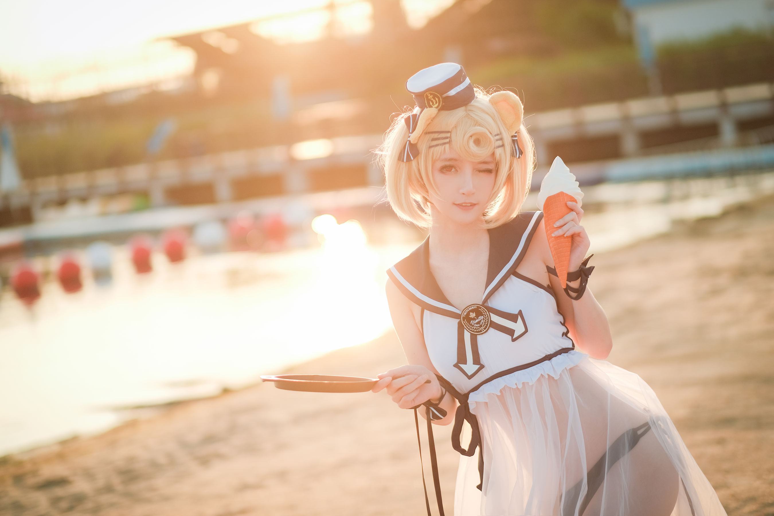 [Cosplay写真] 萌宠博主yui金鱼 - 古米泳装