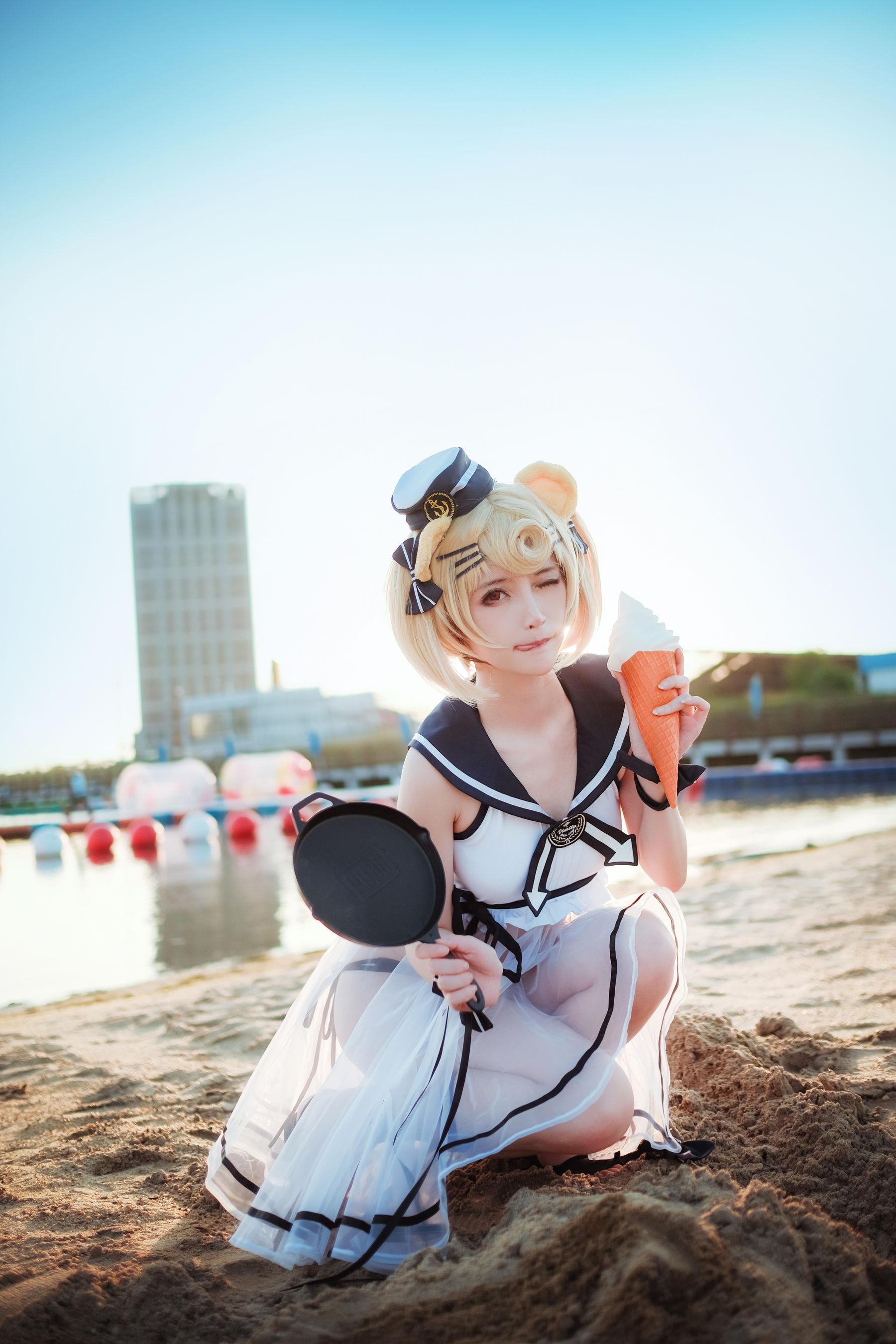 [Cosplay写真] 萌宠博主yui金鱼 - 古米泳装