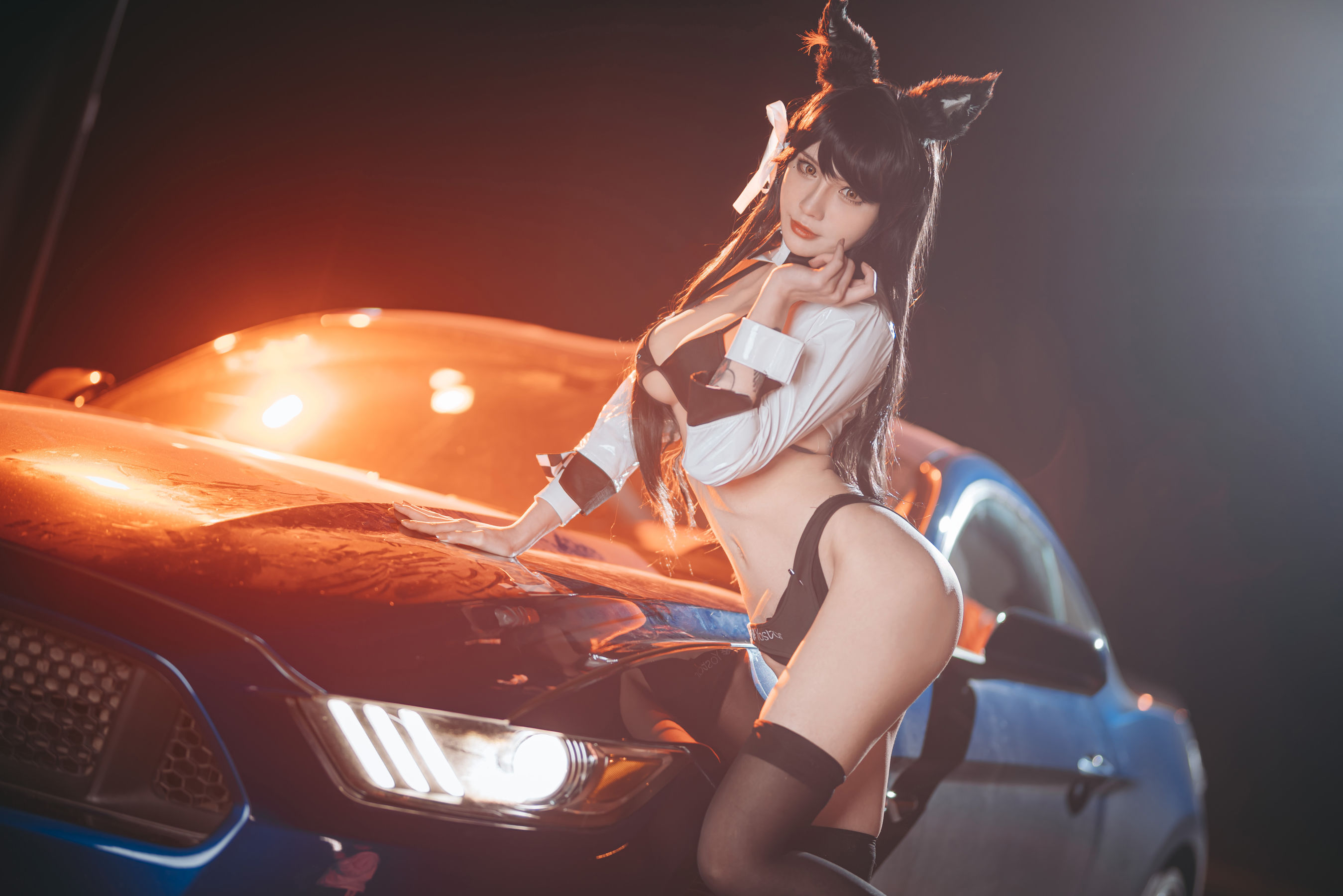 [Cosplay写真] 动漫博主一只冉呐 - 爱宕赛车