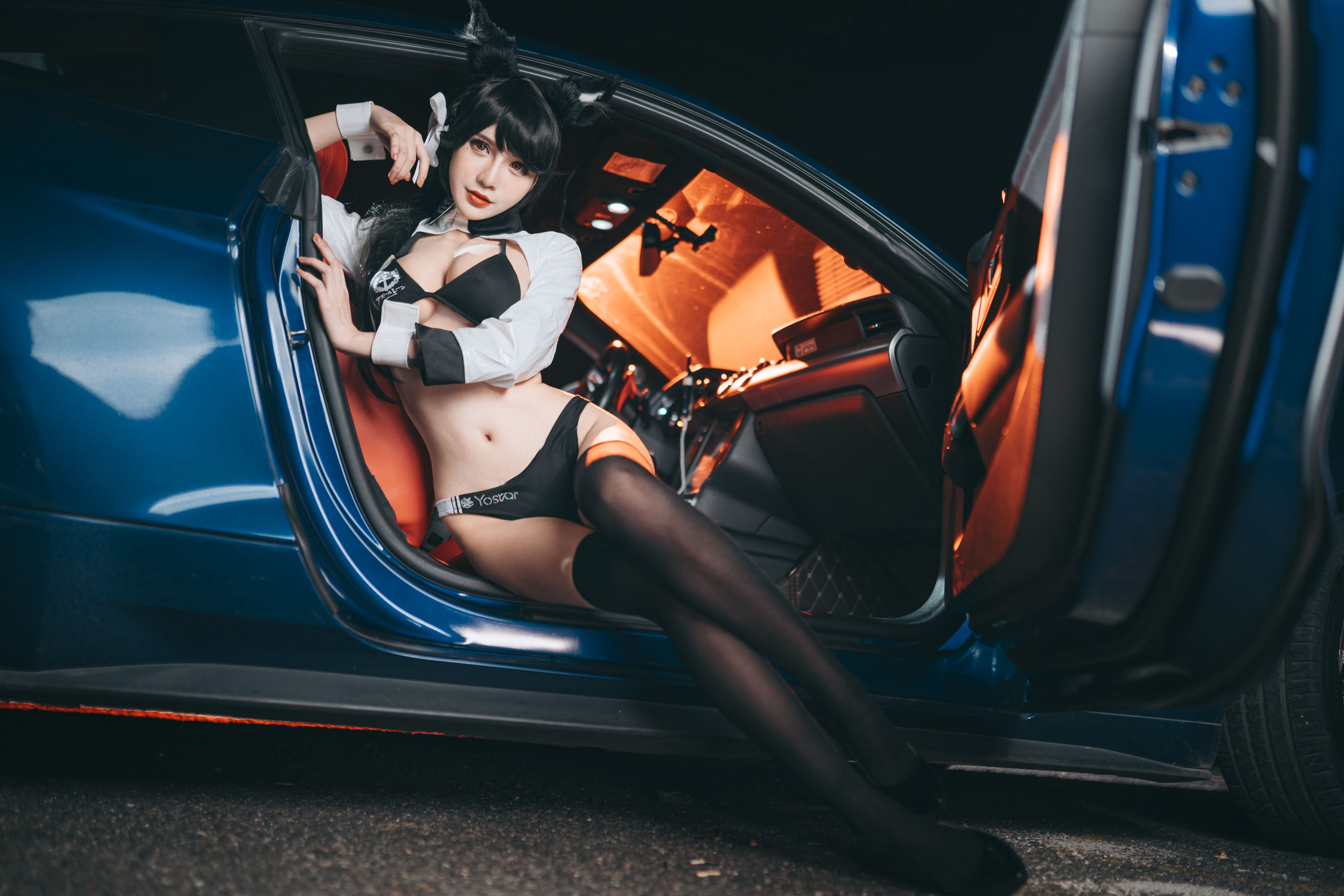 [Cosplay写真] 动漫博主一只冉呐 - 爱宕赛车