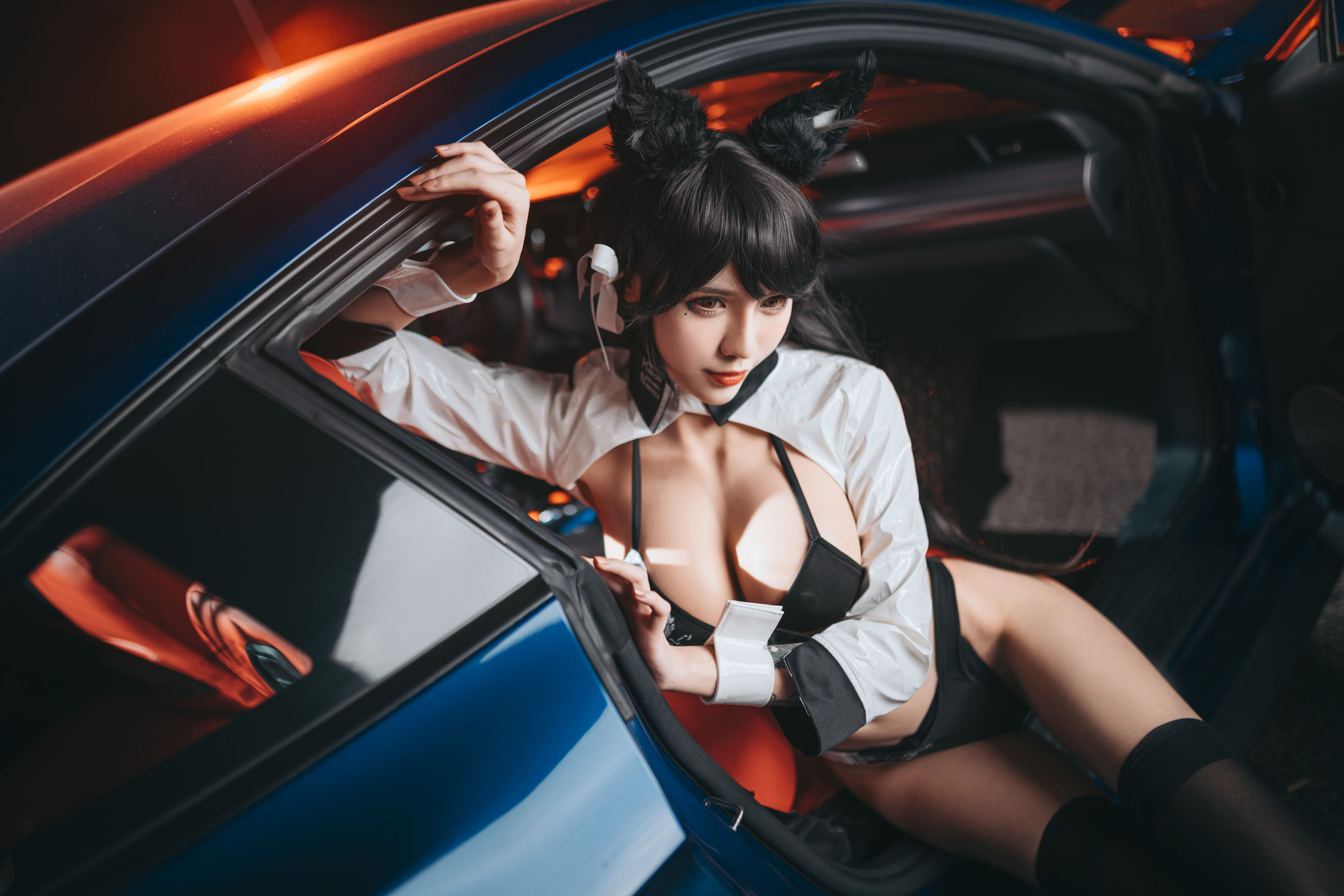 [Cosplay写真] 动漫博主一只冉呐 - 爱宕赛车