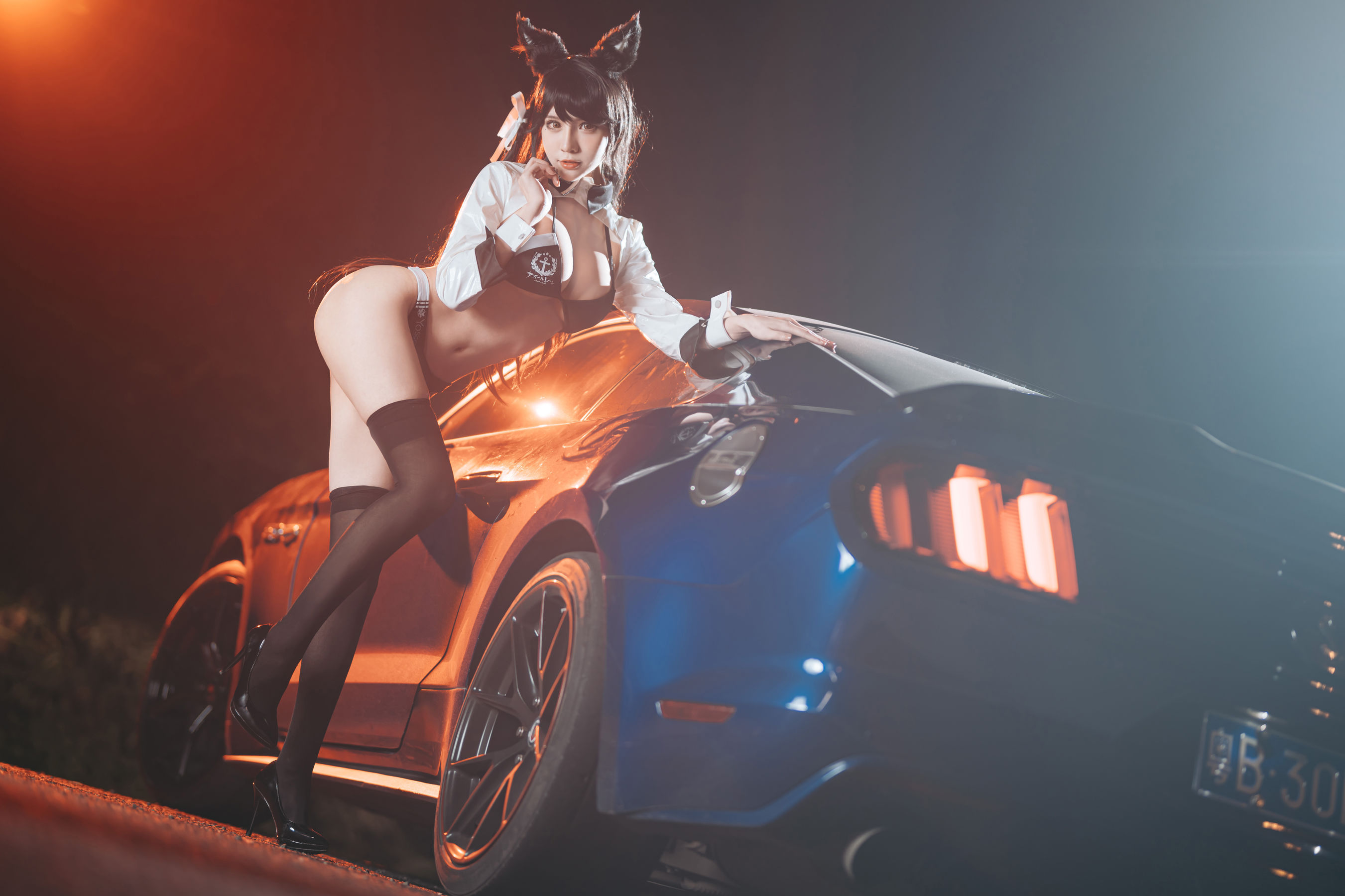 [Cosplay写真] 动漫博主一只冉呐 - 爱宕赛车
