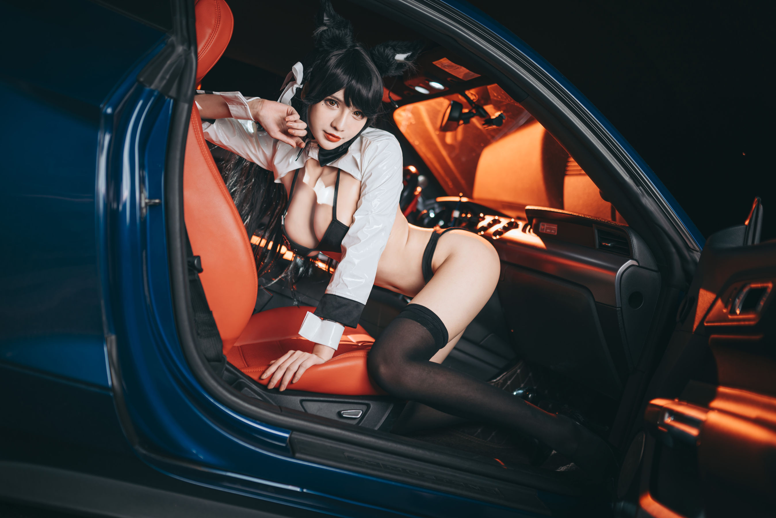 [Cosplay写真] 动漫博主一只冉呐 - 爱宕赛车