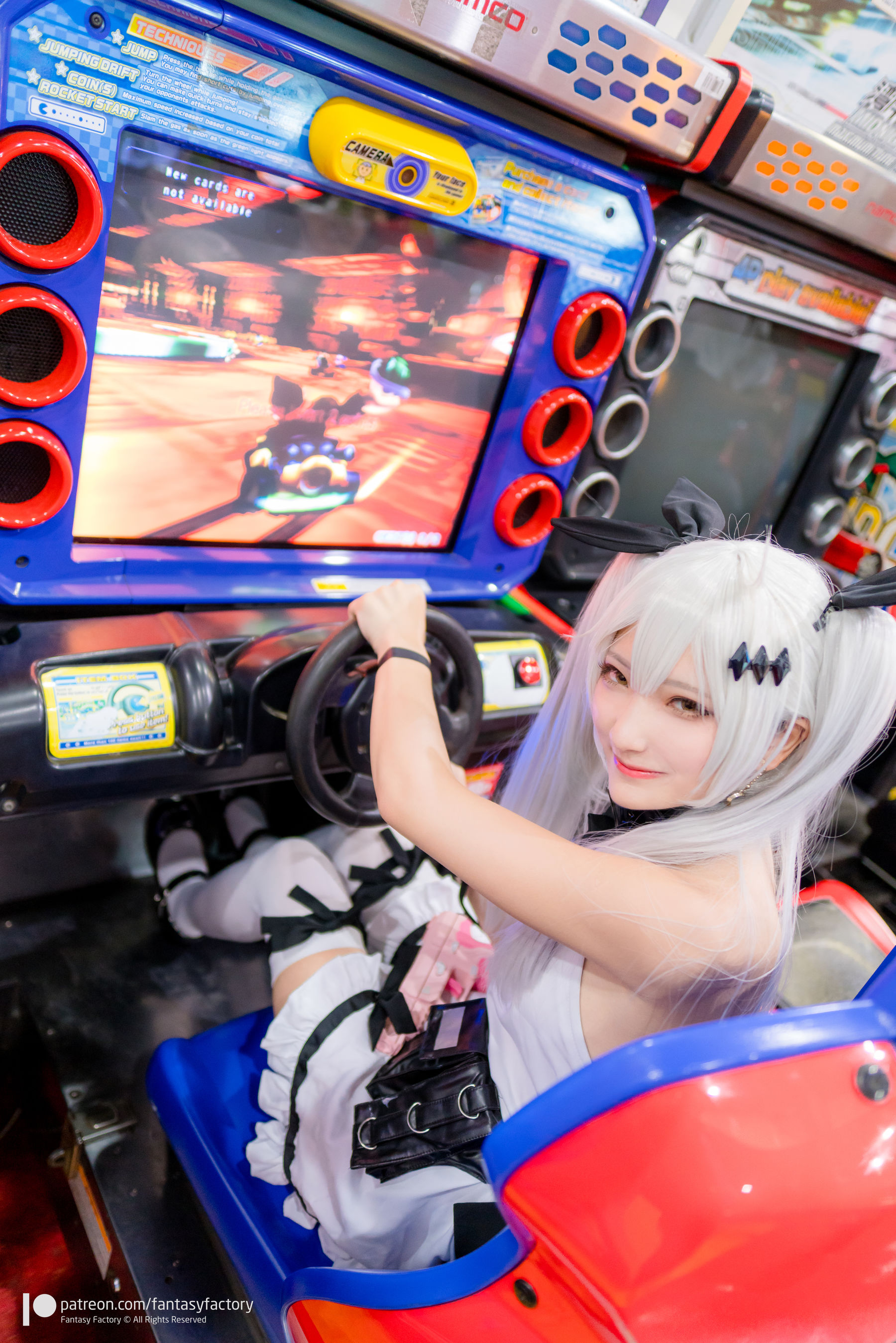 [Cosplay写真] 小丁 《Fantasy Factory》 - 2019.11 黑白 薄纱 网袜