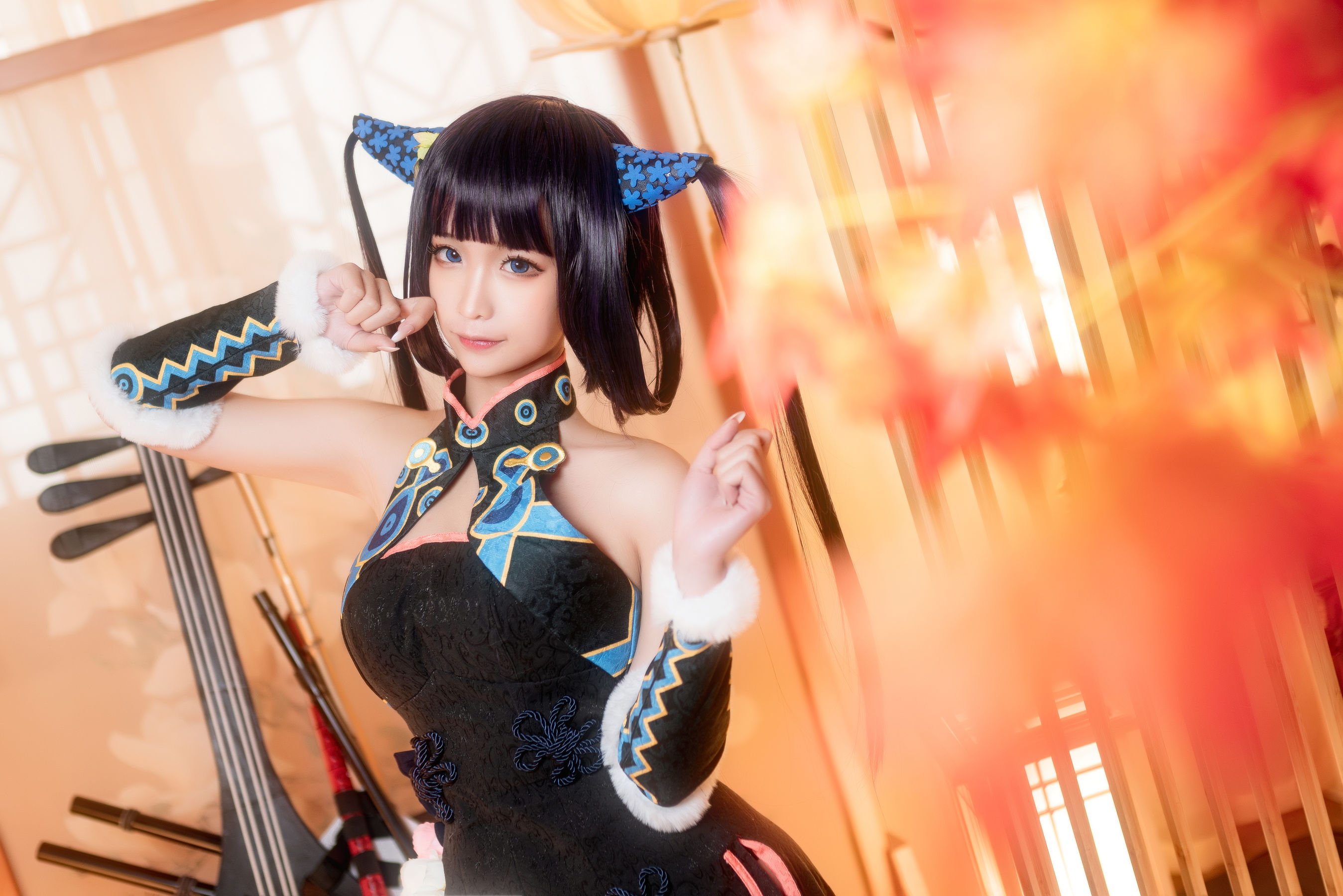 [Cosplay写真] 动漫博主蠢沫沫 - 杨玉环二破
