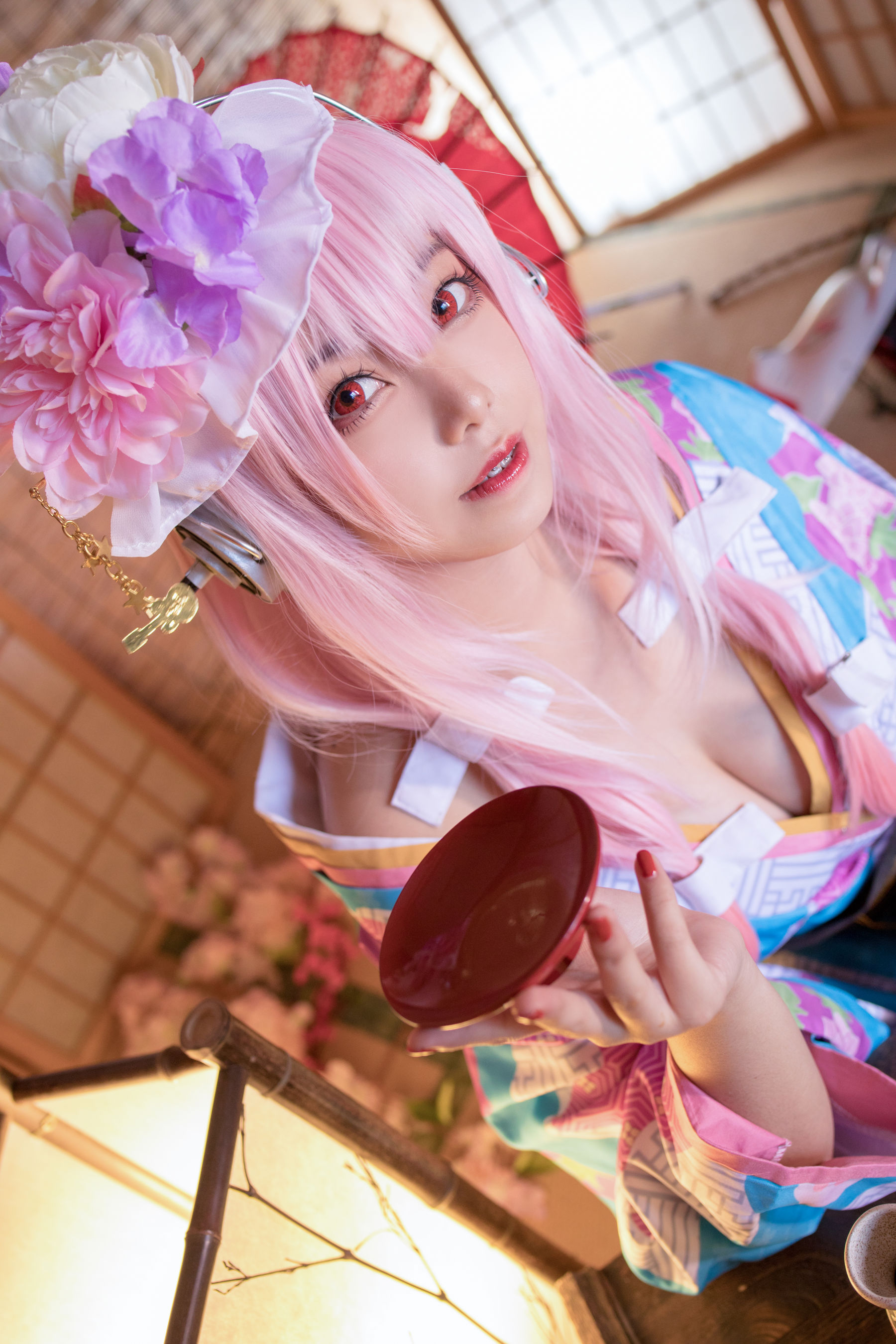 [Cosplay写真] 萌系小姐姐蜜汁猫裘 - 索尼子和服