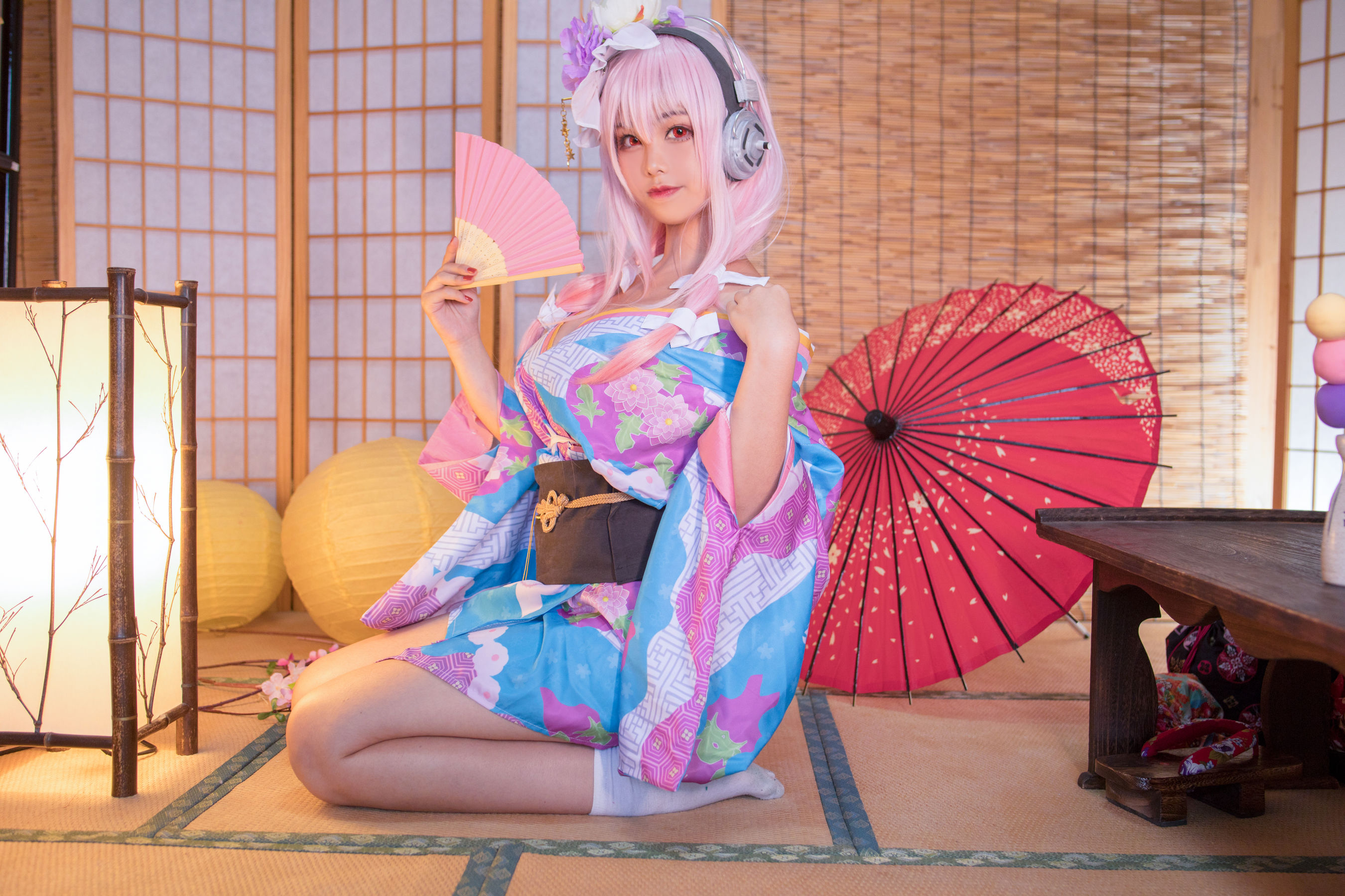 [Cosplay写真] 萌系小姐姐蜜汁猫裘 - 索尼子和服