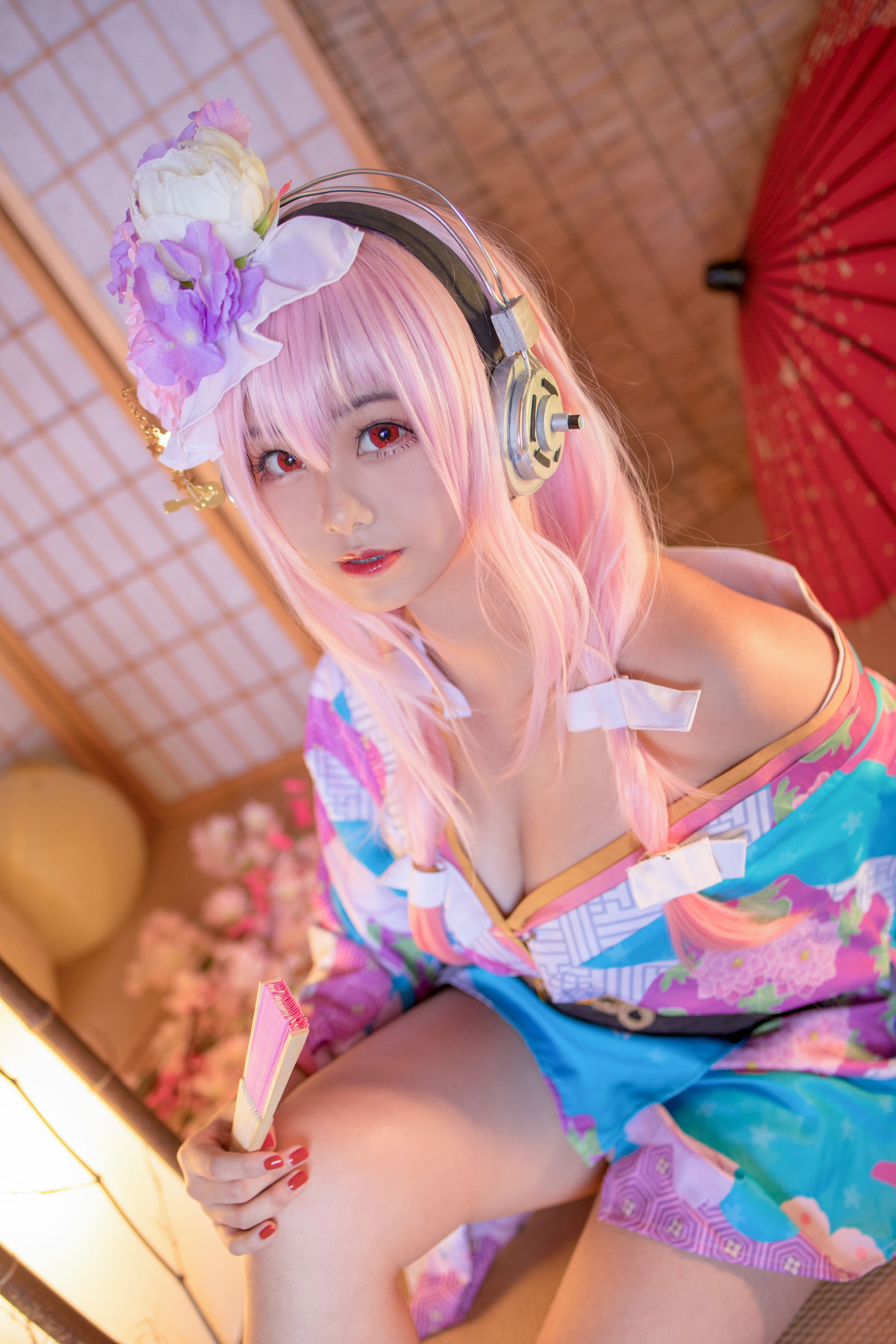 [Cosplay写真] 萌系小姐姐蜜汁猫裘 - 索尼子和服