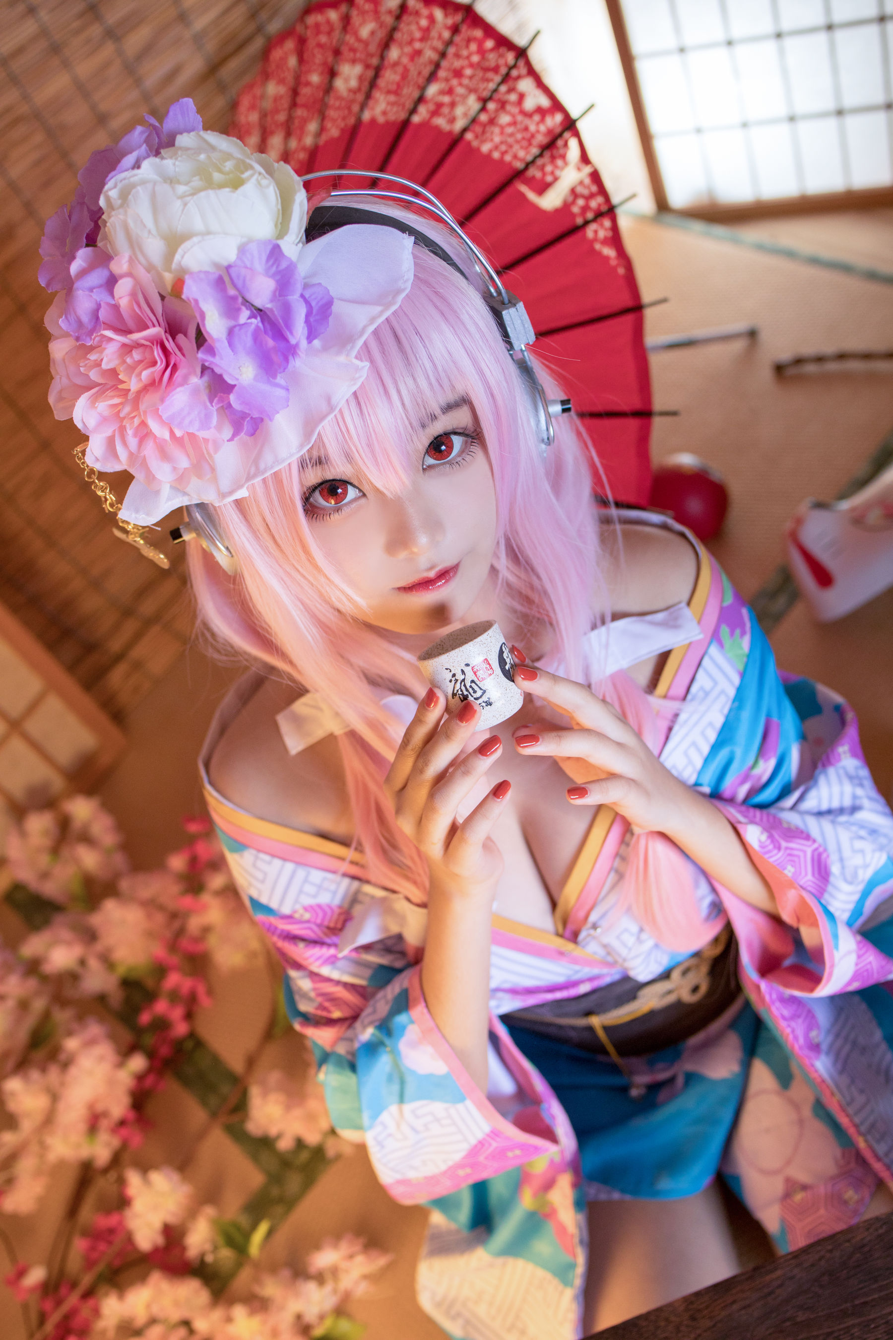[Cosplay写真] 萌系小姐姐蜜汁猫裘 - 索尼子和服