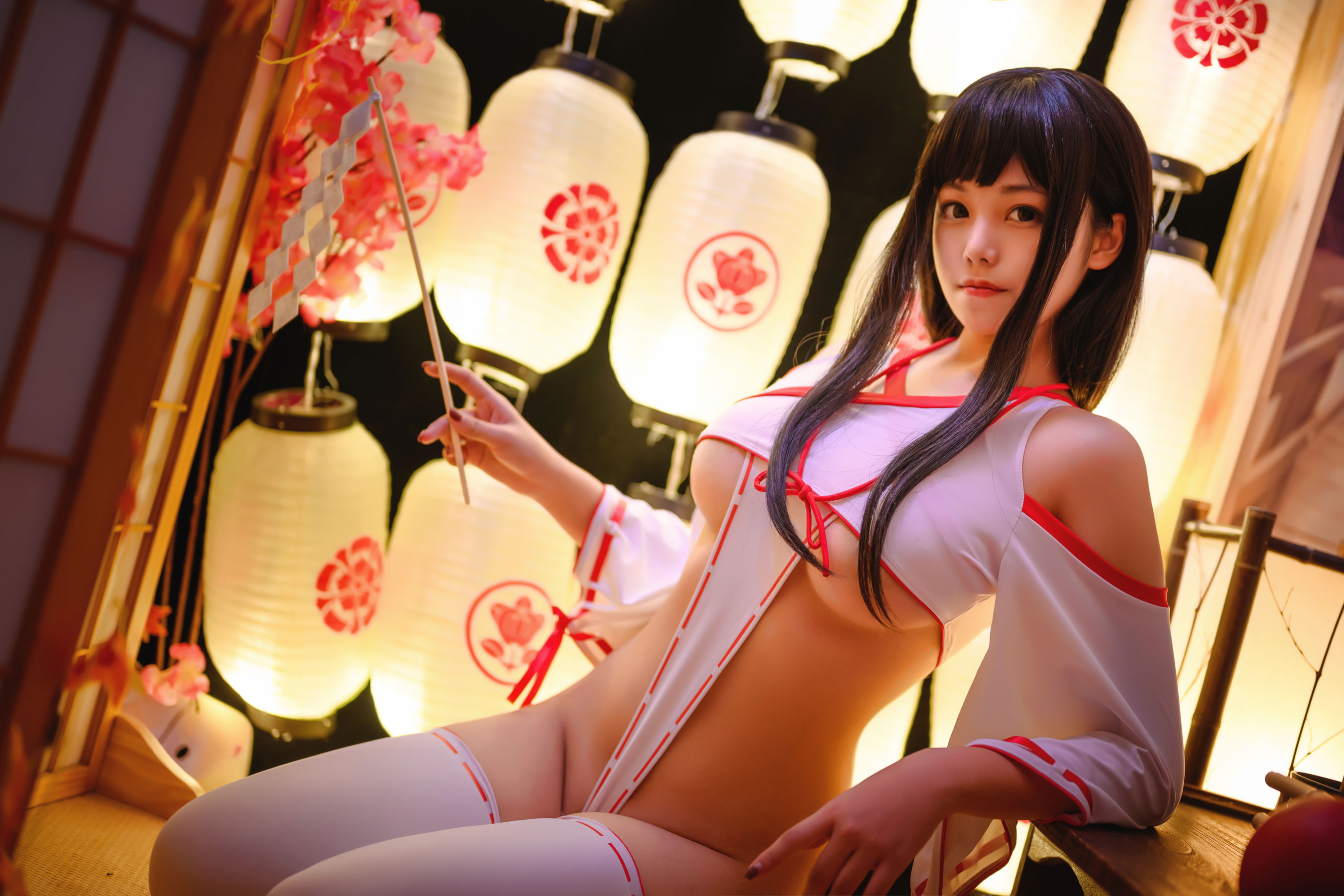 [Cosplay写真] 萌系小姐姐蜜汁猫裘 - 巫女