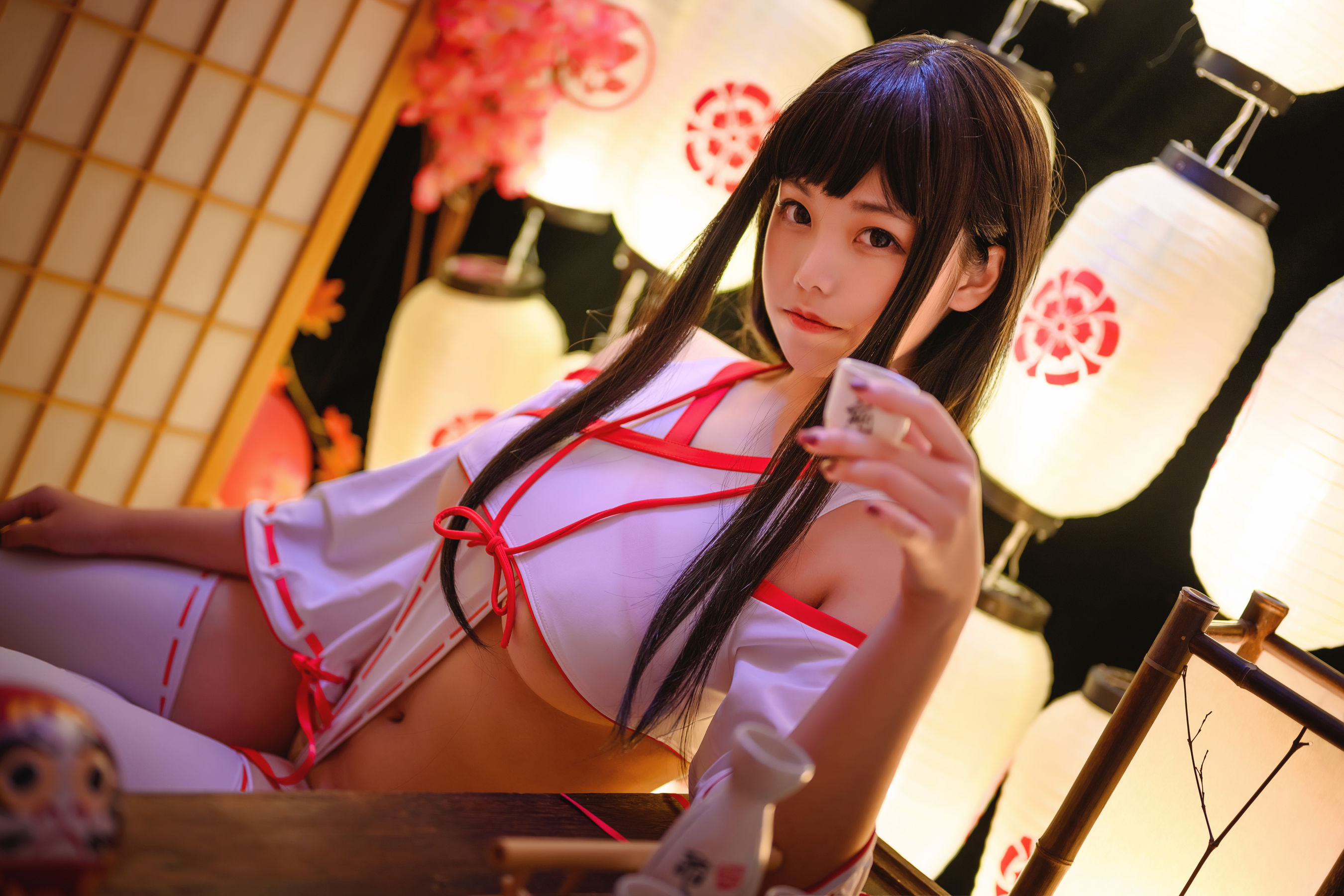 [Cosplay写真] 萌系小姐姐蜜汁猫裘 - 巫女