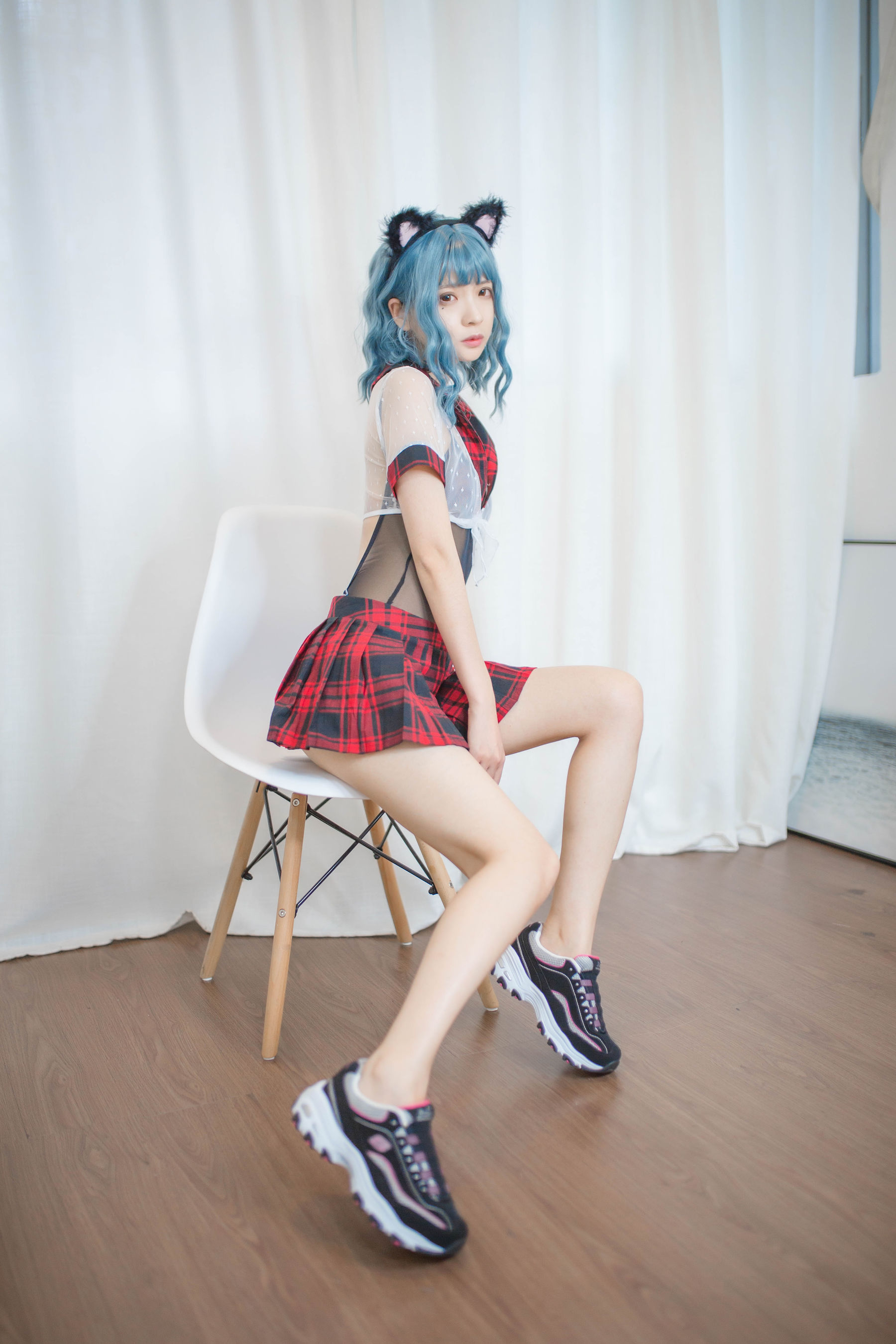 [Cosplay写真] 疯猫ss - 蓝发