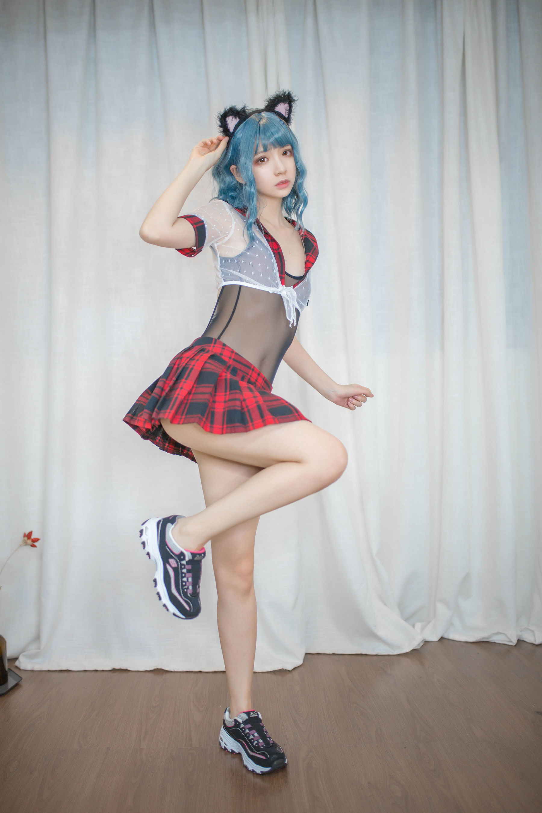 [Cosplay写真] 疯猫ss - 蓝发