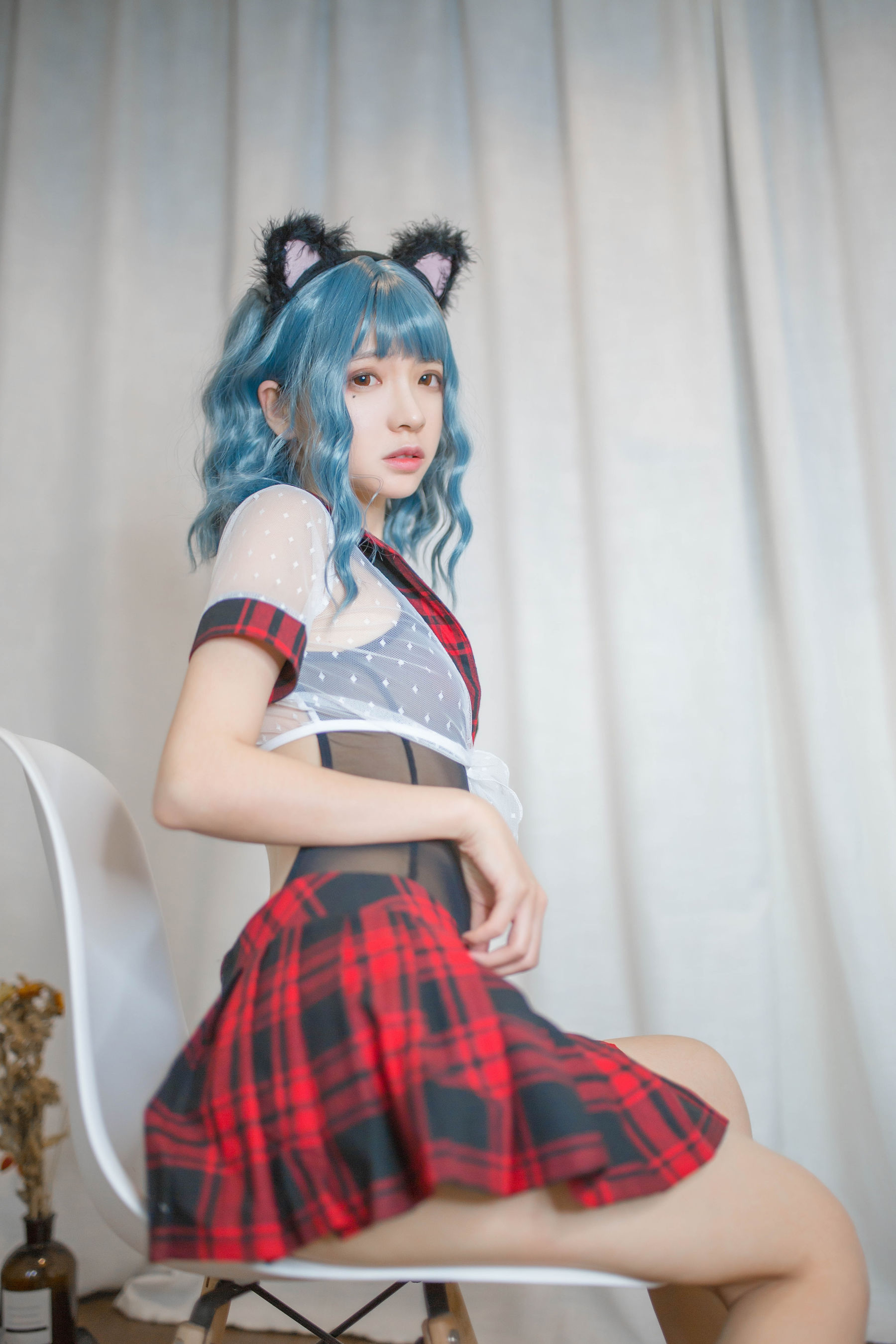 [Cosplay写真] 疯猫ss - 蓝发