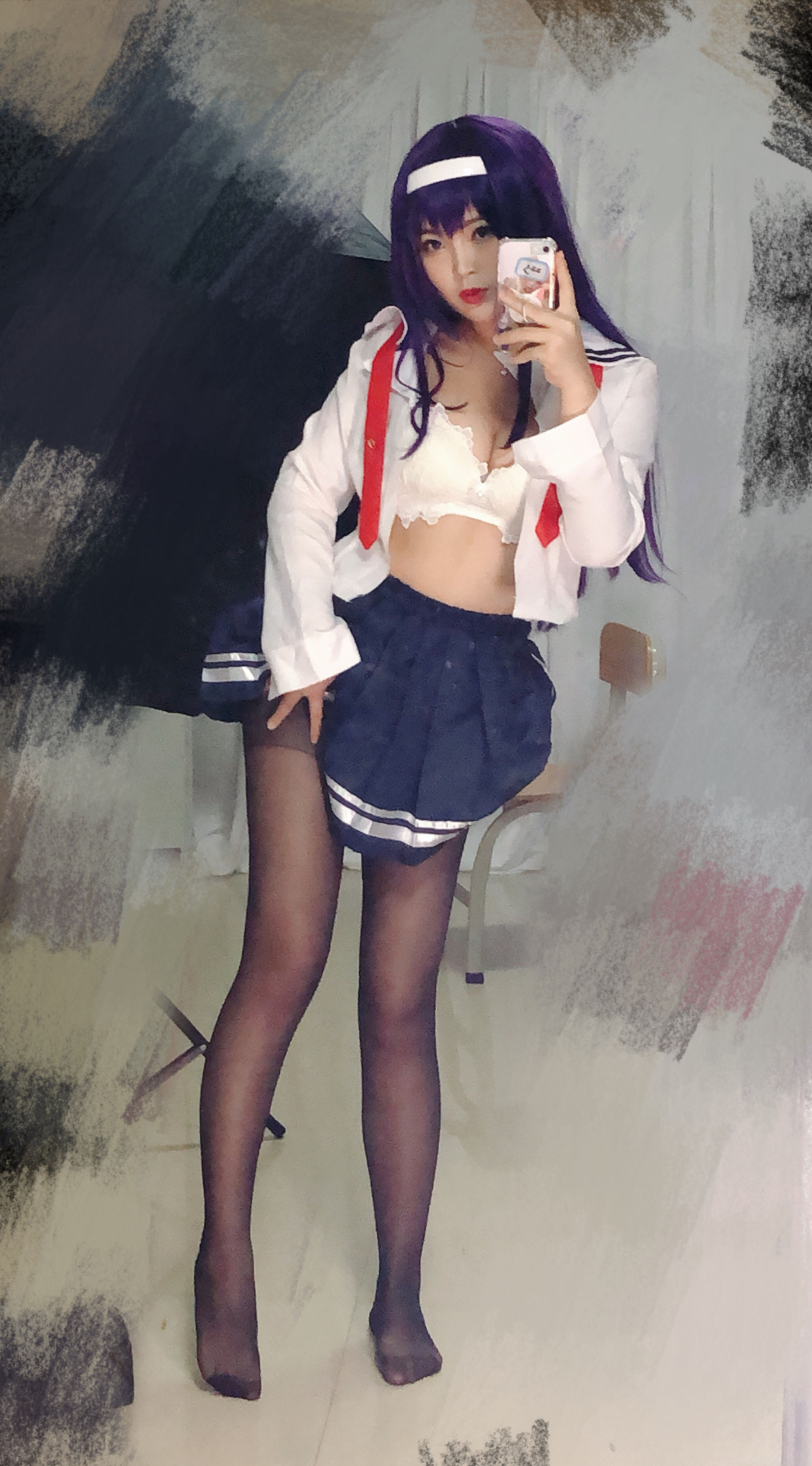 [Cosplay写真] 萌系小姐姐-白烨- - 学姐校服