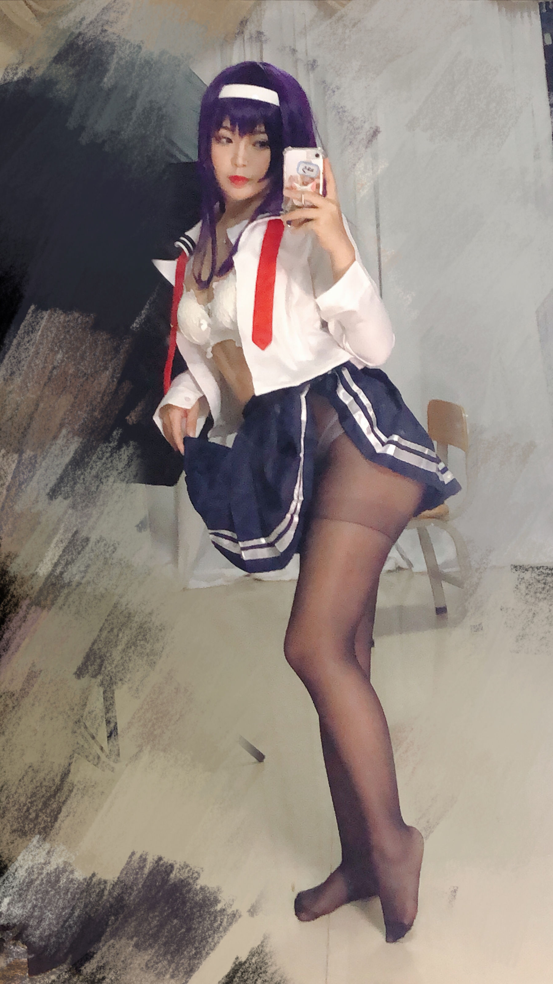 [Cosplay写真] 萌系小姐姐-白烨- - 学姐校服