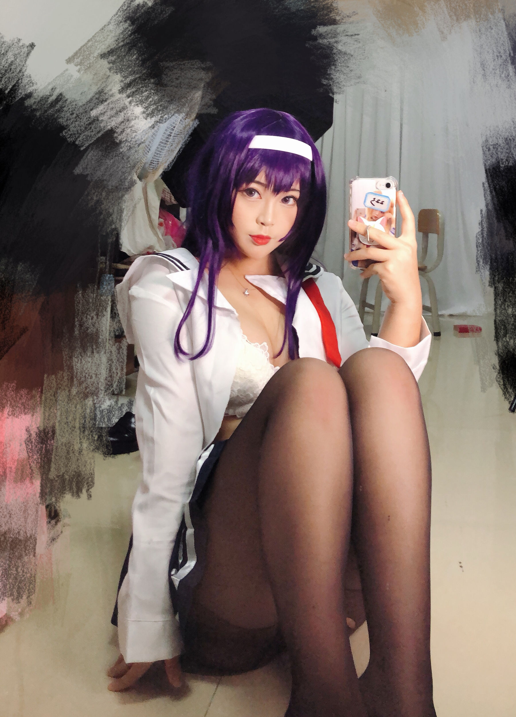 [Cosplay写真] 萌系小姐姐-白烨- - 学姐校服