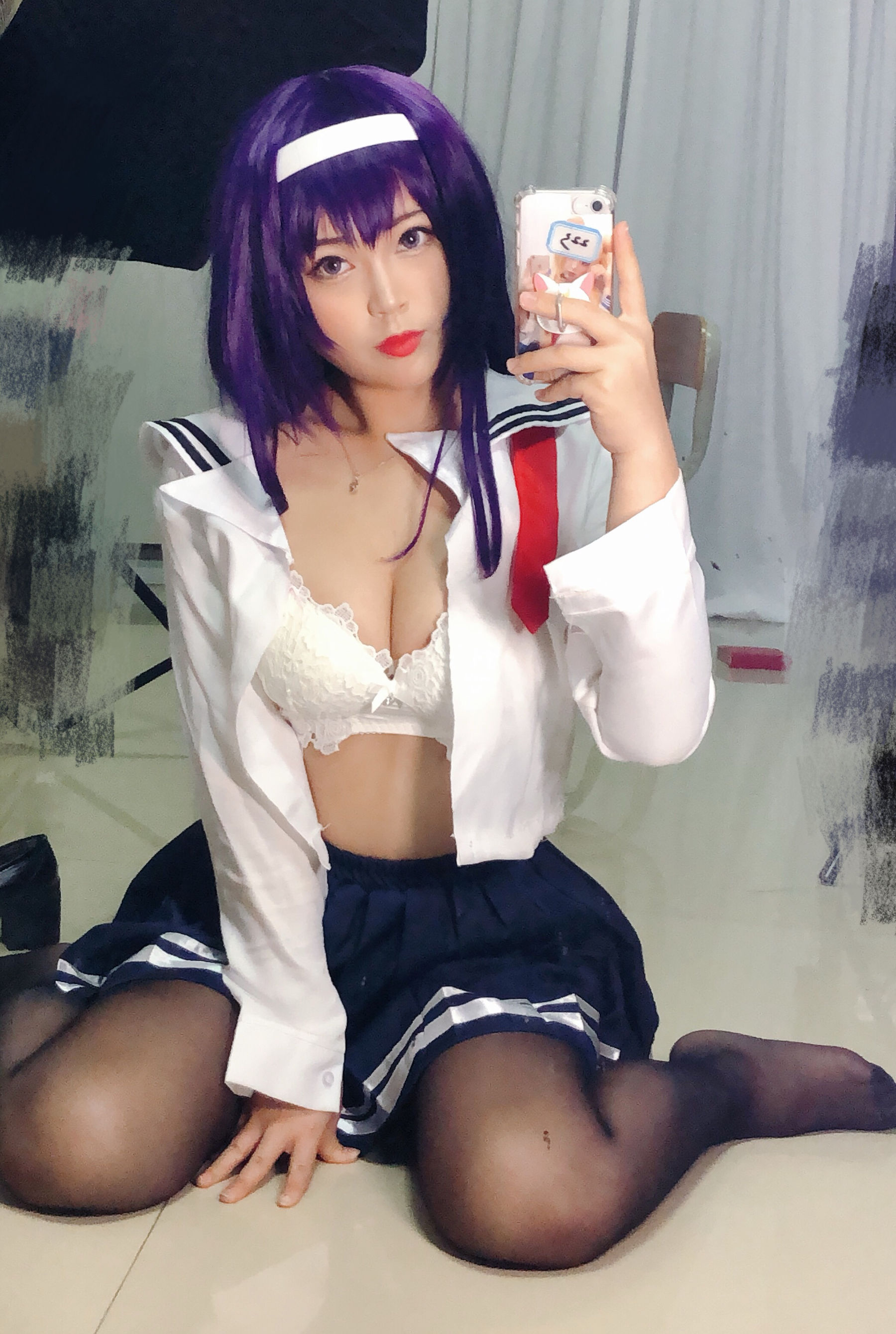 [Cosplay写真] 萌系小姐姐-白烨- - 学姐校服