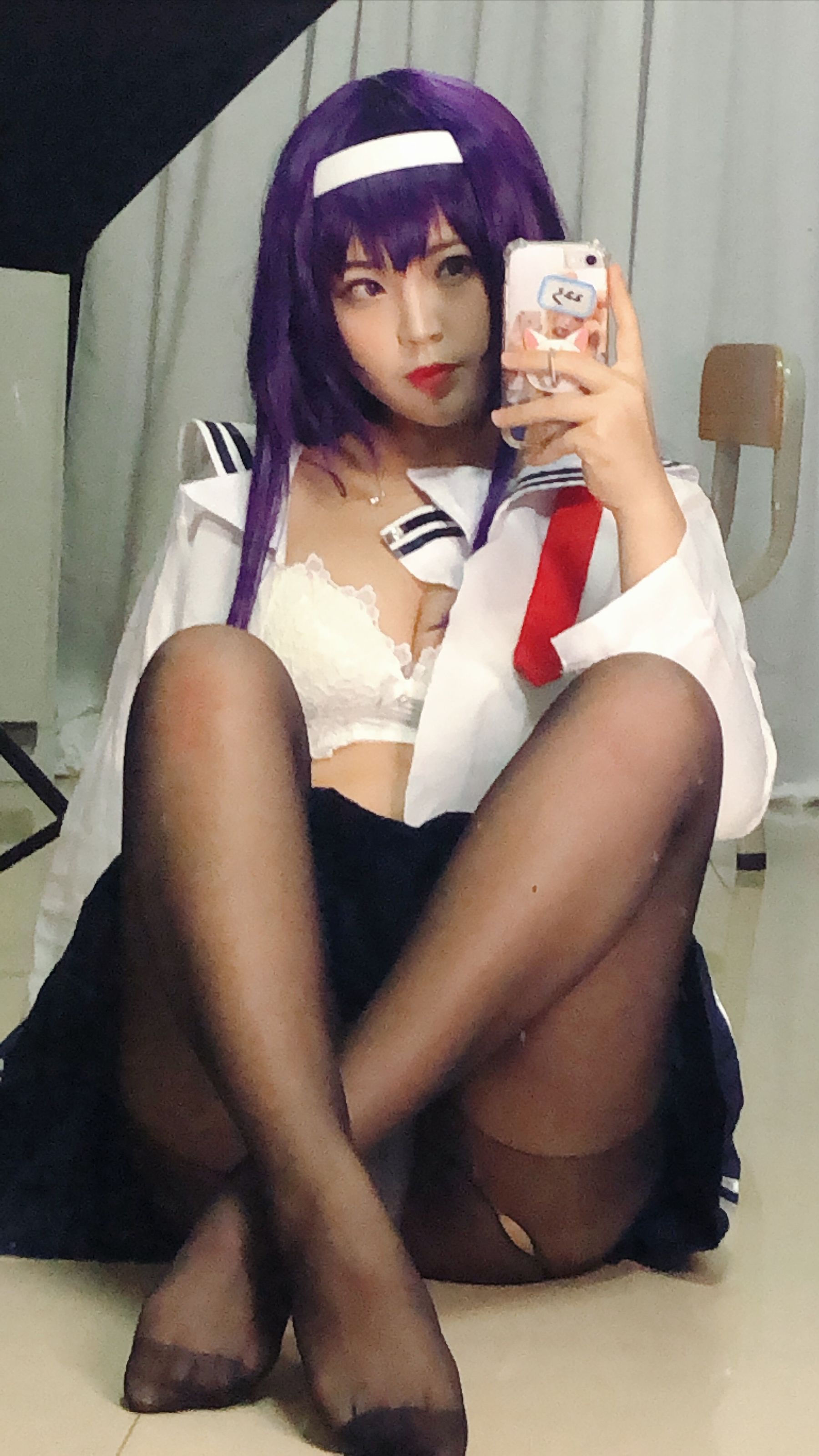 [Cosplay写真] 萌系小姐姐-白烨- - 学姐校服