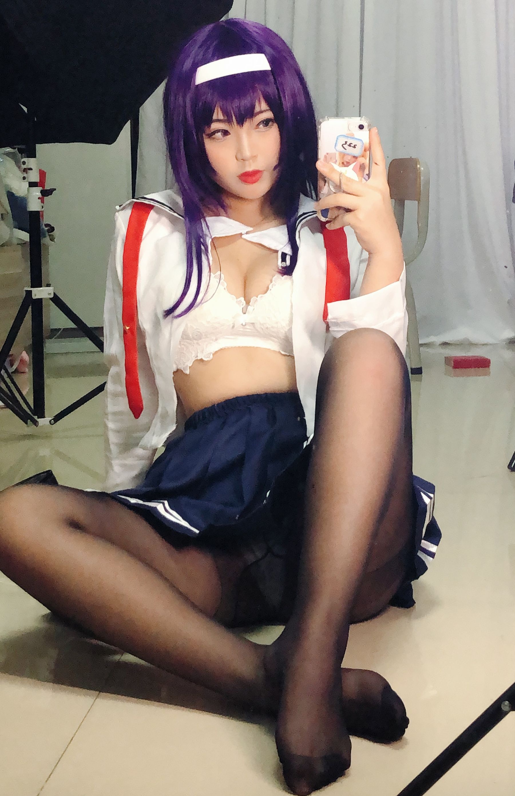 [Cosplay写真] 萌系小姐姐-白烨- - 学姐校服