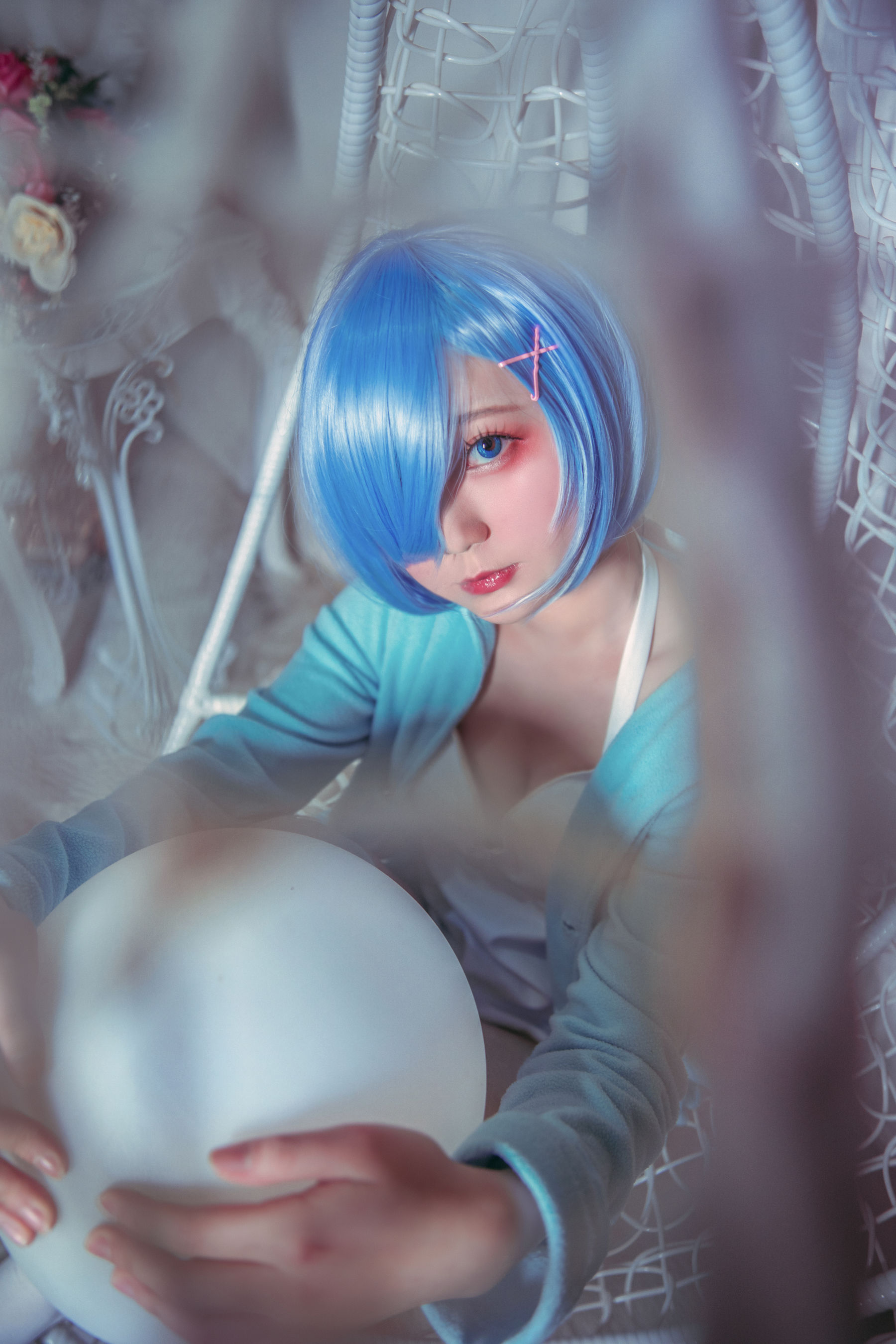 [Cosplay写真] 动漫博主弦音sic - RE从零开始的异世界生活 蕾姆猫咪睡衣