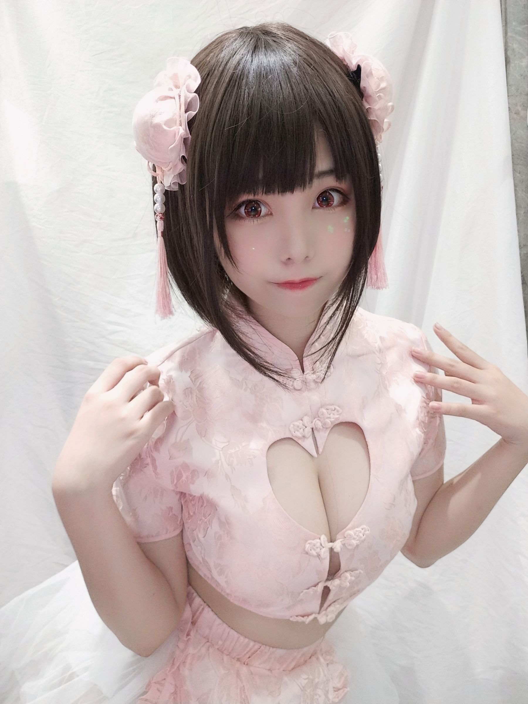 [Cosplay写真] 萌系小姐姐蜜汁猫裘 - 中华娘(自拍)