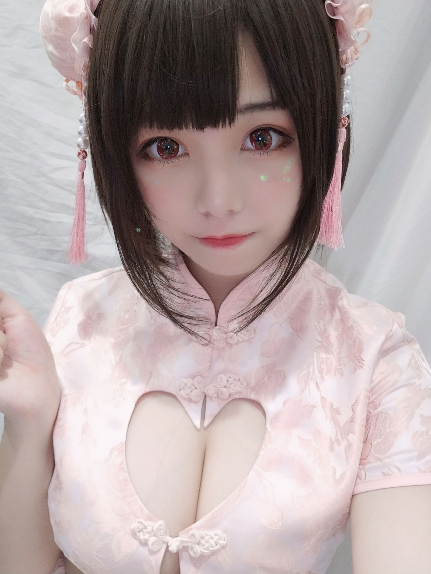 [Cosplay写真] 萌系小姐姐蜜汁猫裘 - 中华娘(自拍)