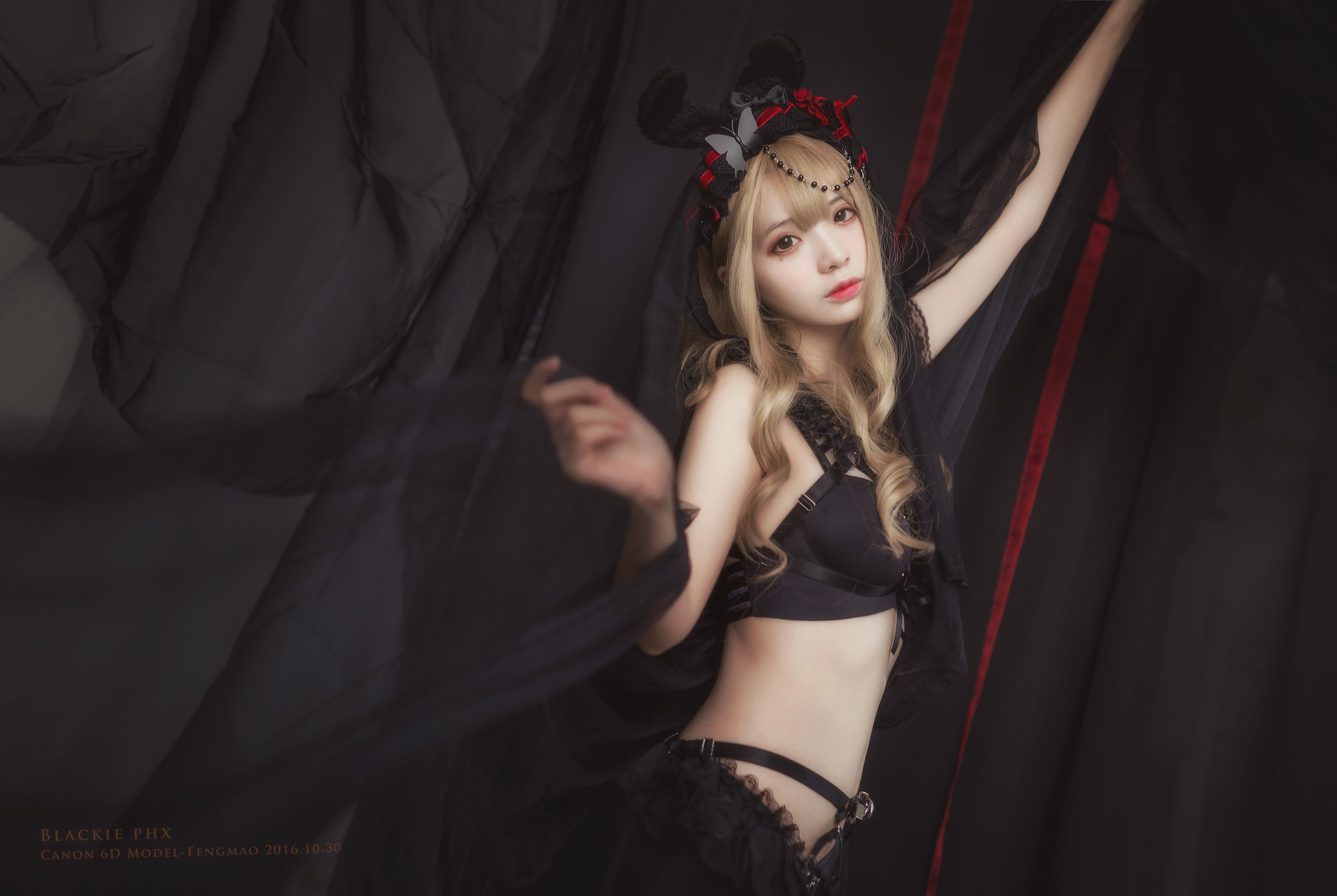 [Cosplay写真] 疯猫ss - 黑色玫瑰
