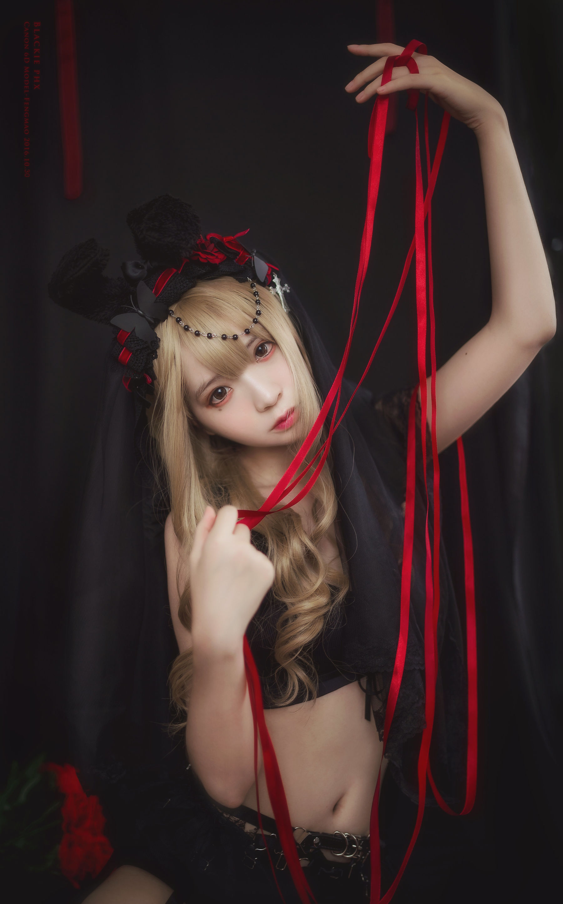 [Cosplay写真] 疯猫ss - 黑色玫瑰