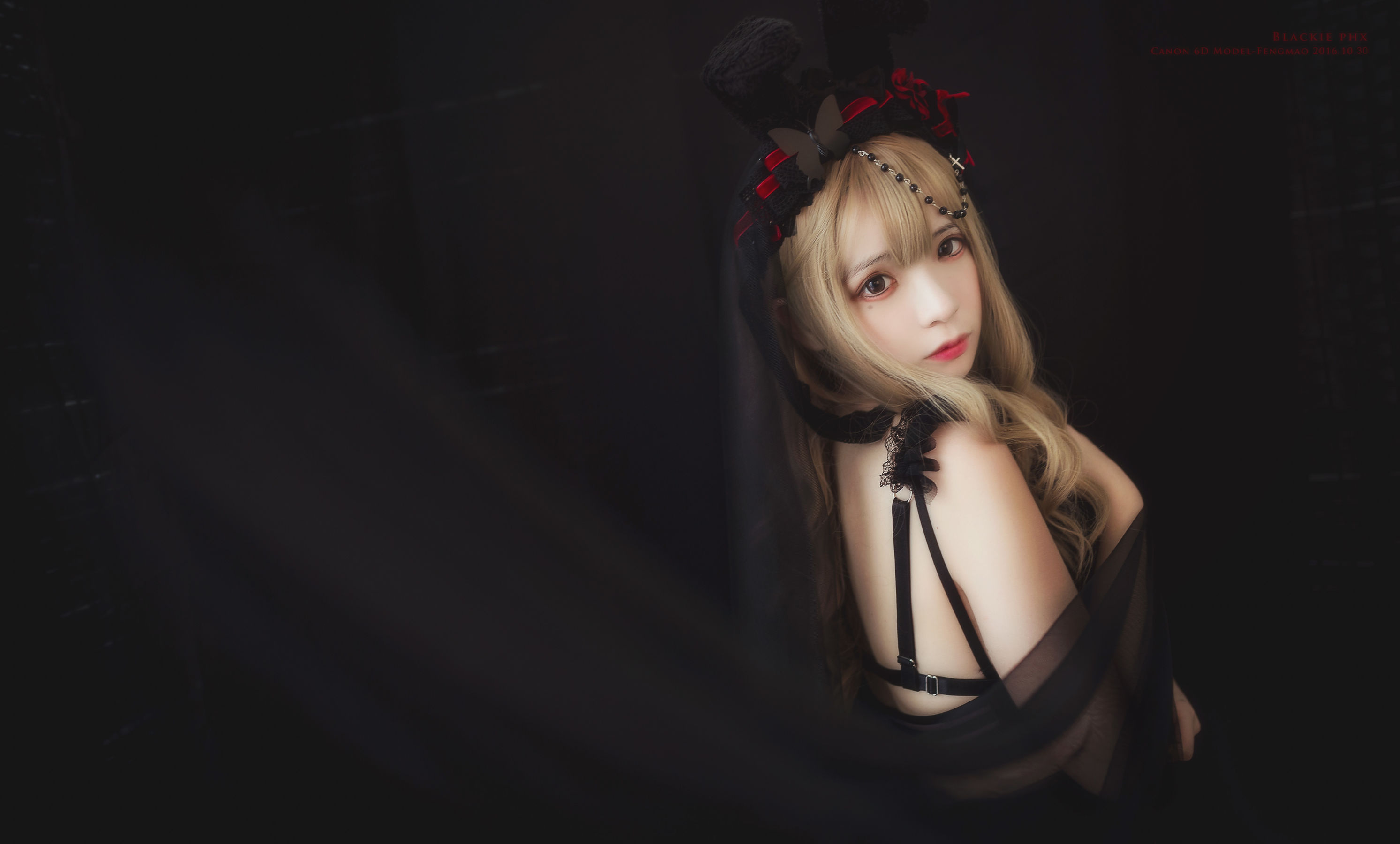 [Cosplay写真] 疯猫ss - 黑色玫瑰