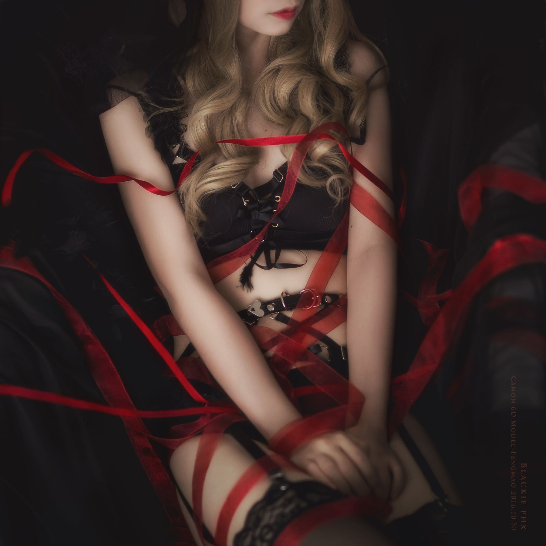 [Cosplay写真] 疯猫ss - 黑色玫瑰